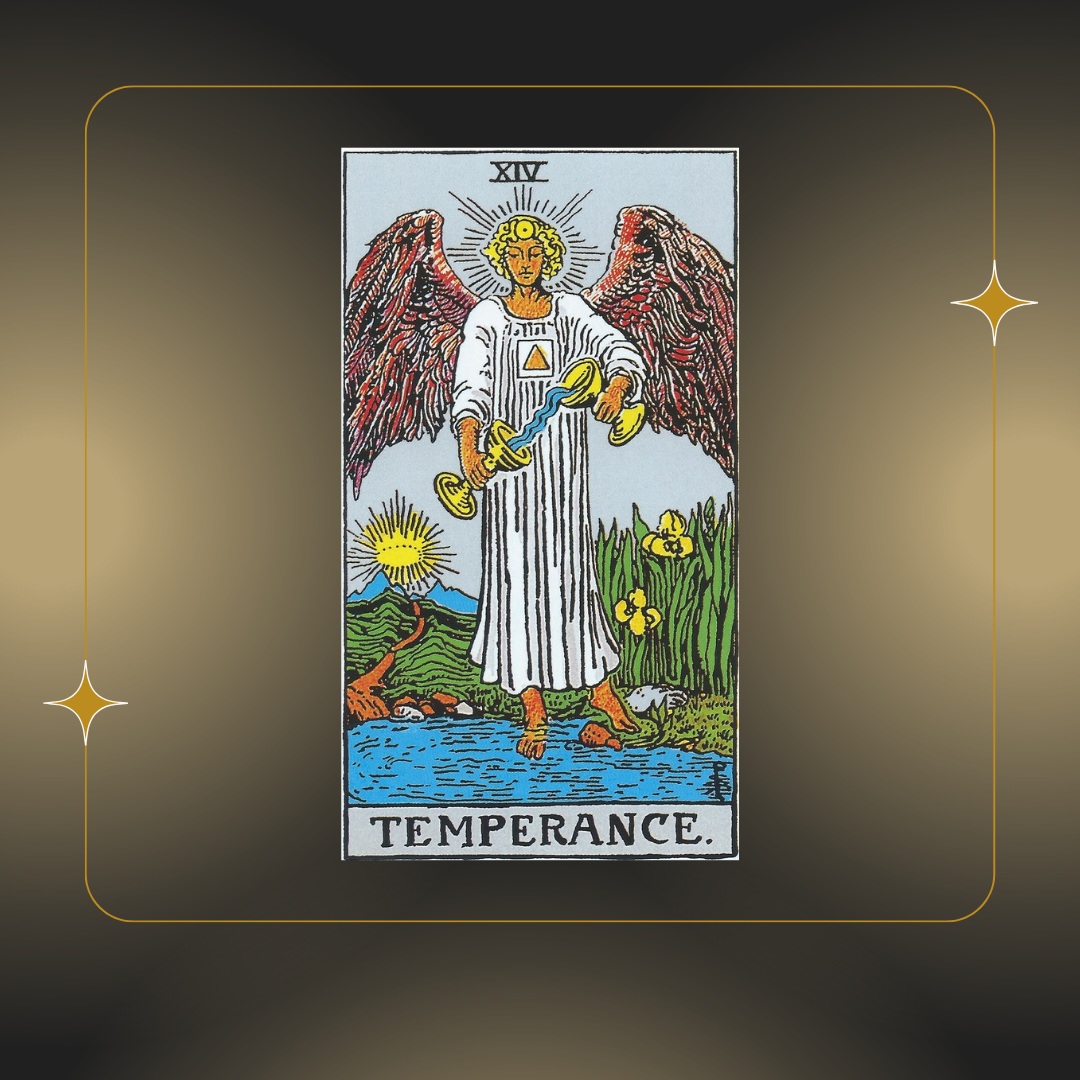 Card No: XIV. Temperance