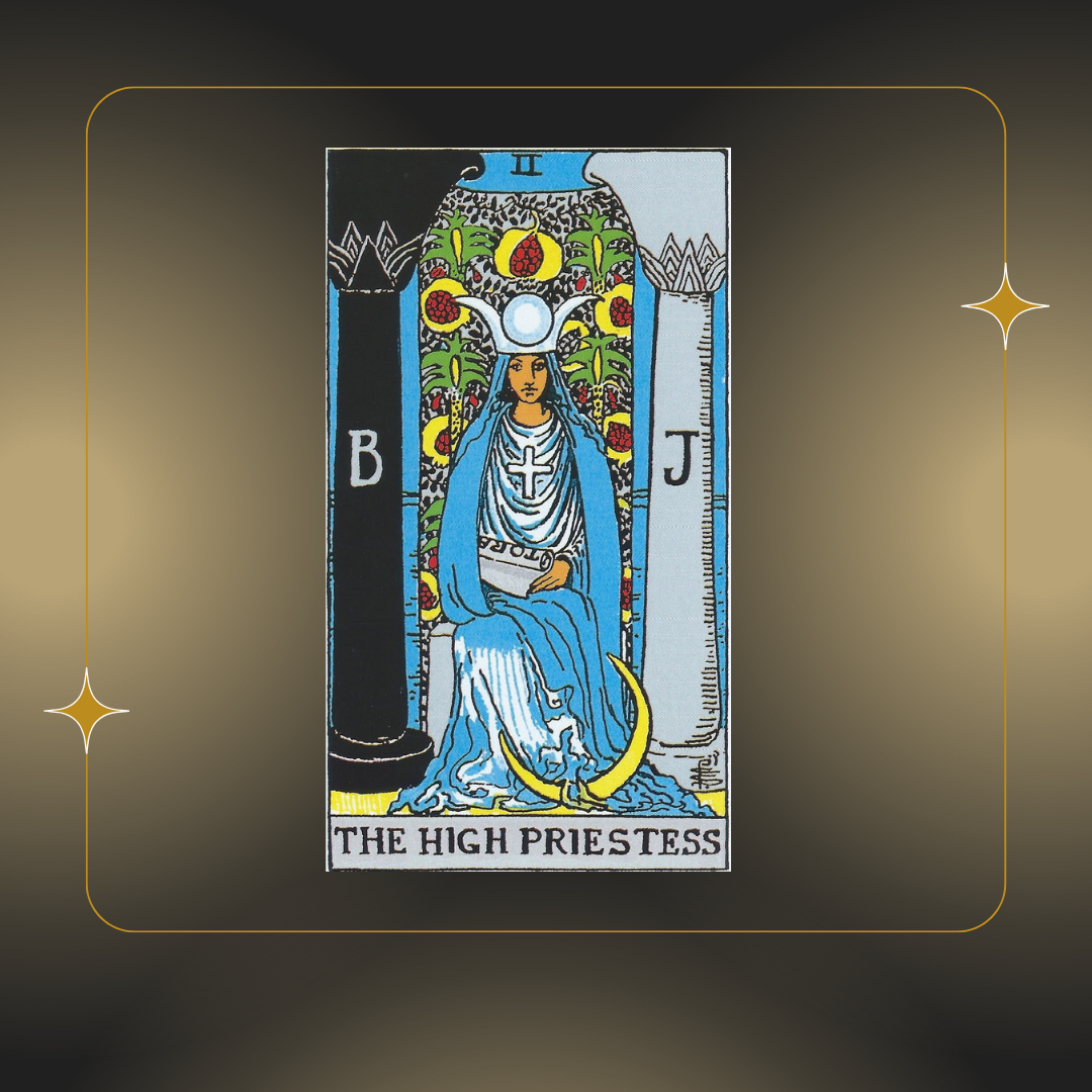 Card No: II. The High Priestess – TEVADA Tarot