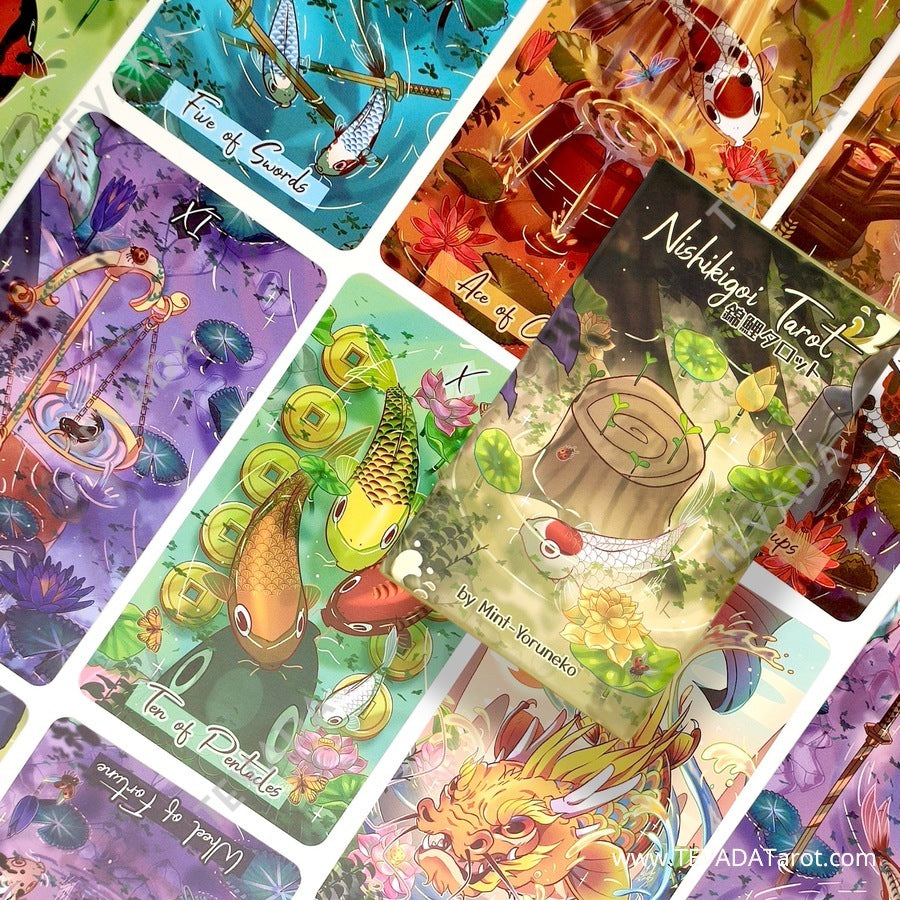 Connect with the spirit of these majestic creatures and experience the power of the Nishikigoi Tarot, a 78-card tarot deck that will guide you on your journey of self-discovery.