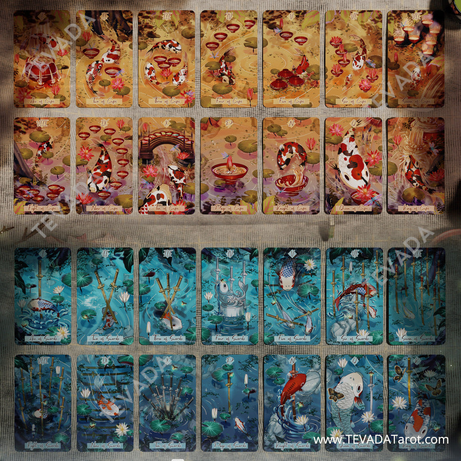 Connect with the spirit of these majestic creatures and experience the power of the Nishikigoi Tarot, a 78-card tarot deck that will guide you on your journey of self-discovery.