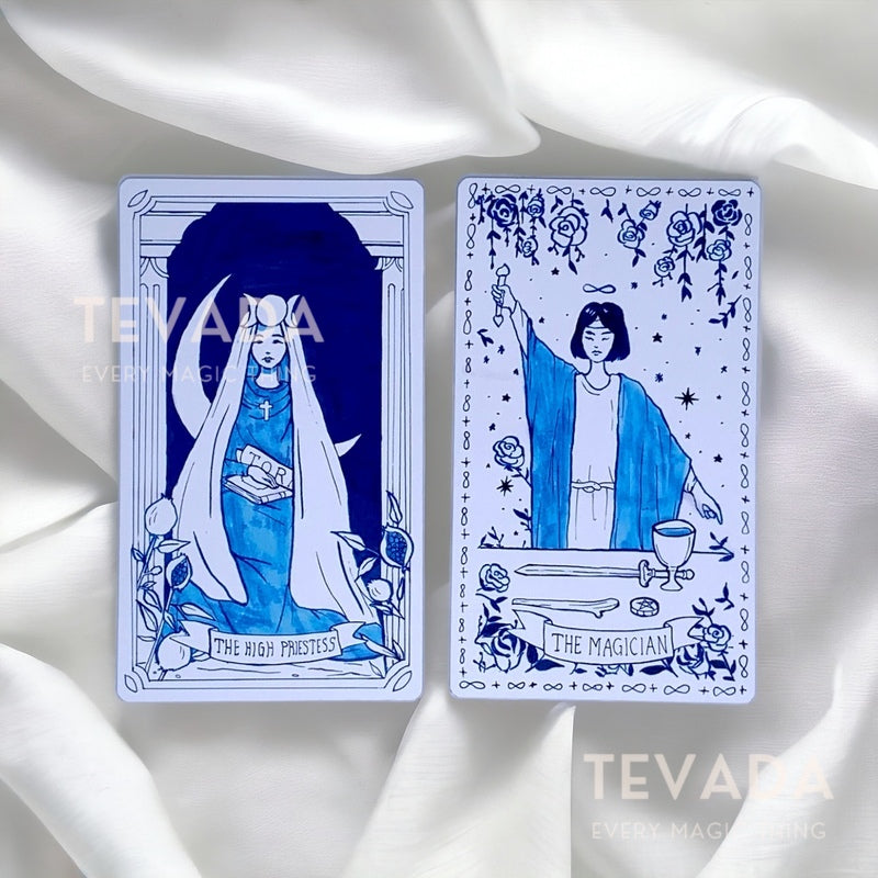 Uncover the magic within with Camelt Studio's Porcelain Tarot - cool porcelain cards that blend ancient artistry with modern mystique. Elevate your readings with intricate designs.  