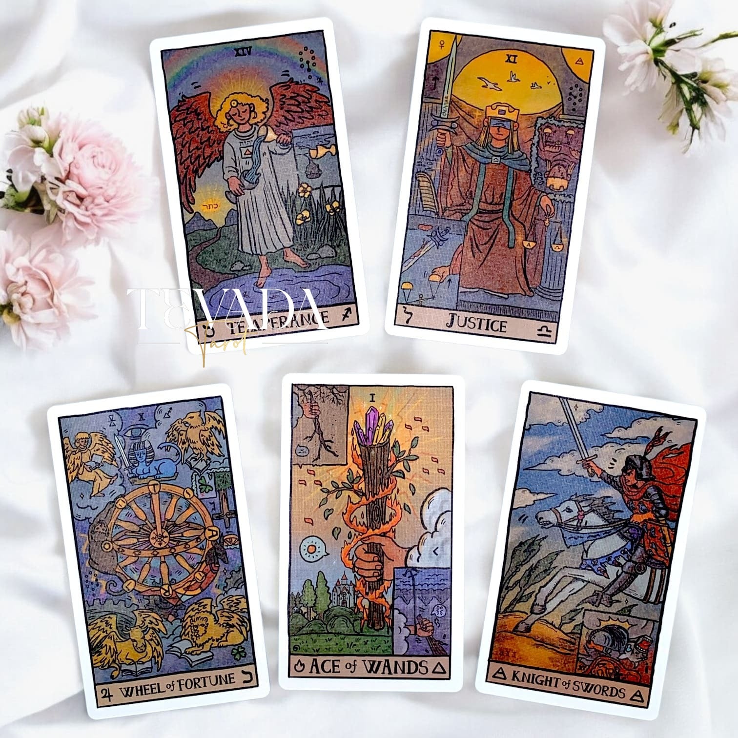 Jeu de tarot pour débutant facile à lire, jeu d&