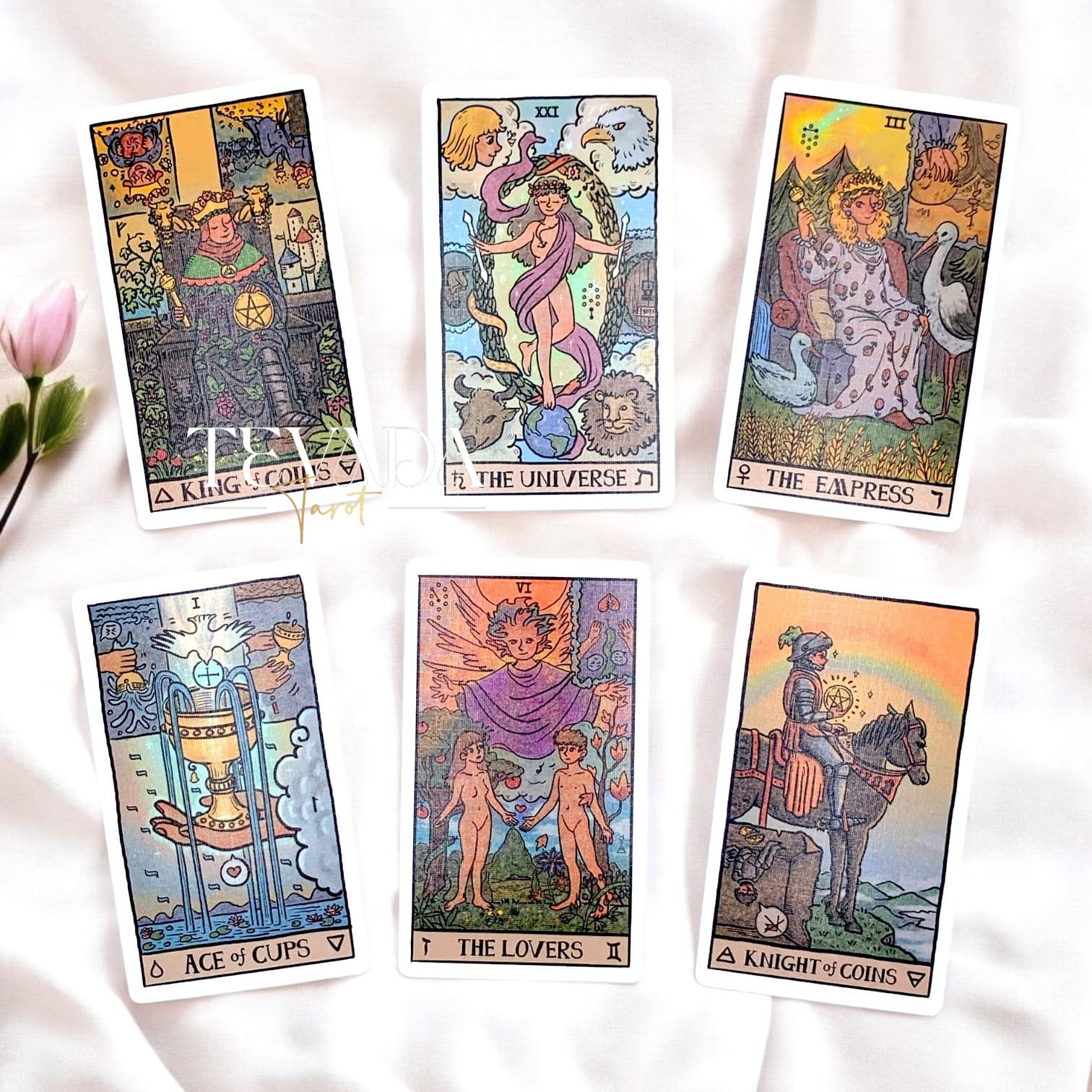 Jeu de tarot pour débutant facile à lire, jeu d&