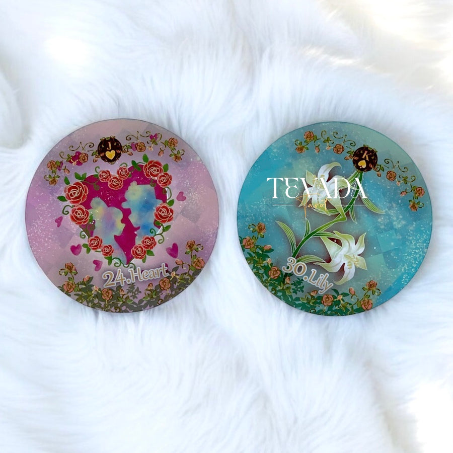 Alice’s Illusory Dream Lenormand MINI round pocket oracle cards for gentle daily reflection