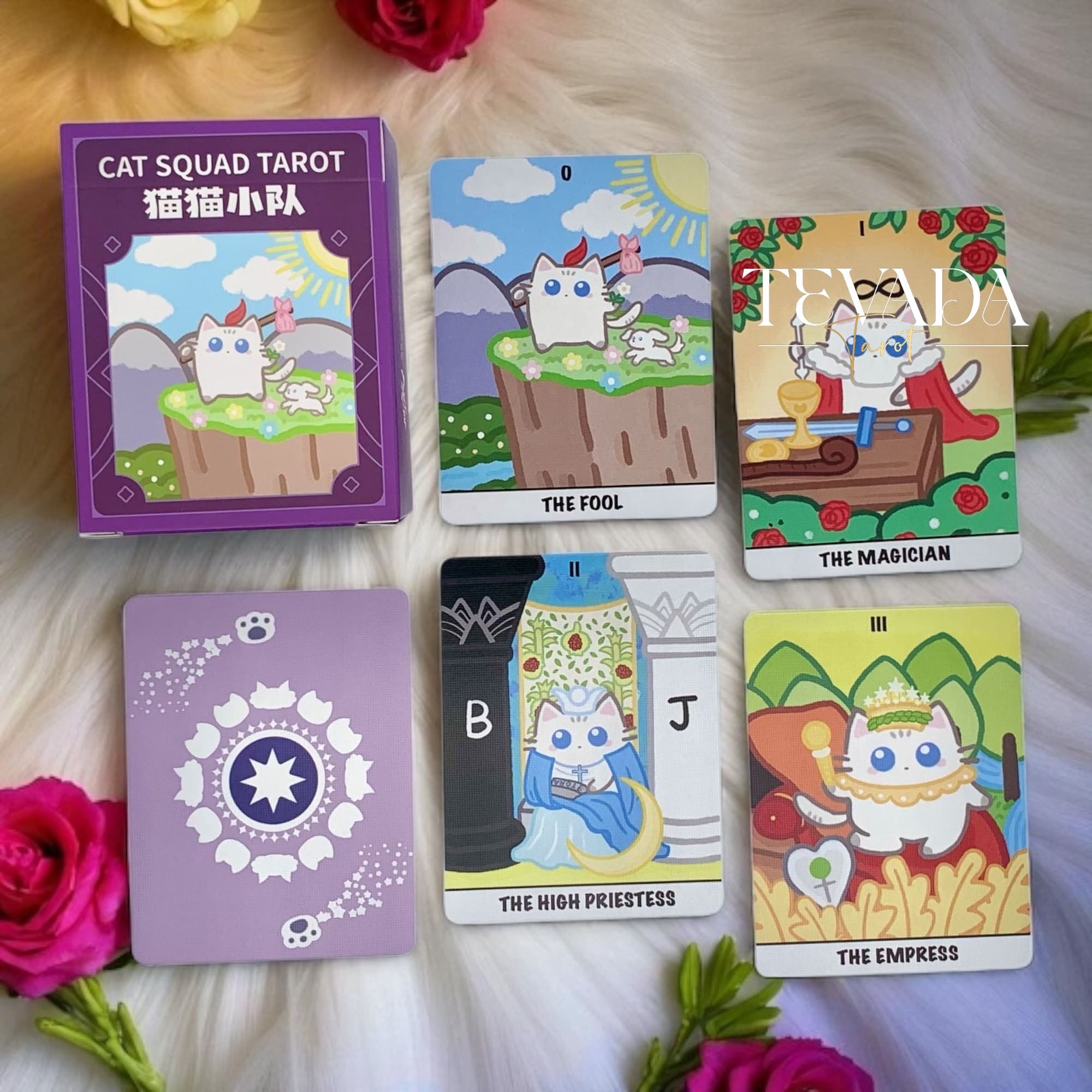 Explore the Cat Squad Tarot—a 78-card deck of charming white cats offering playful yet insightful readings for beginners and seasoned tarot readers.