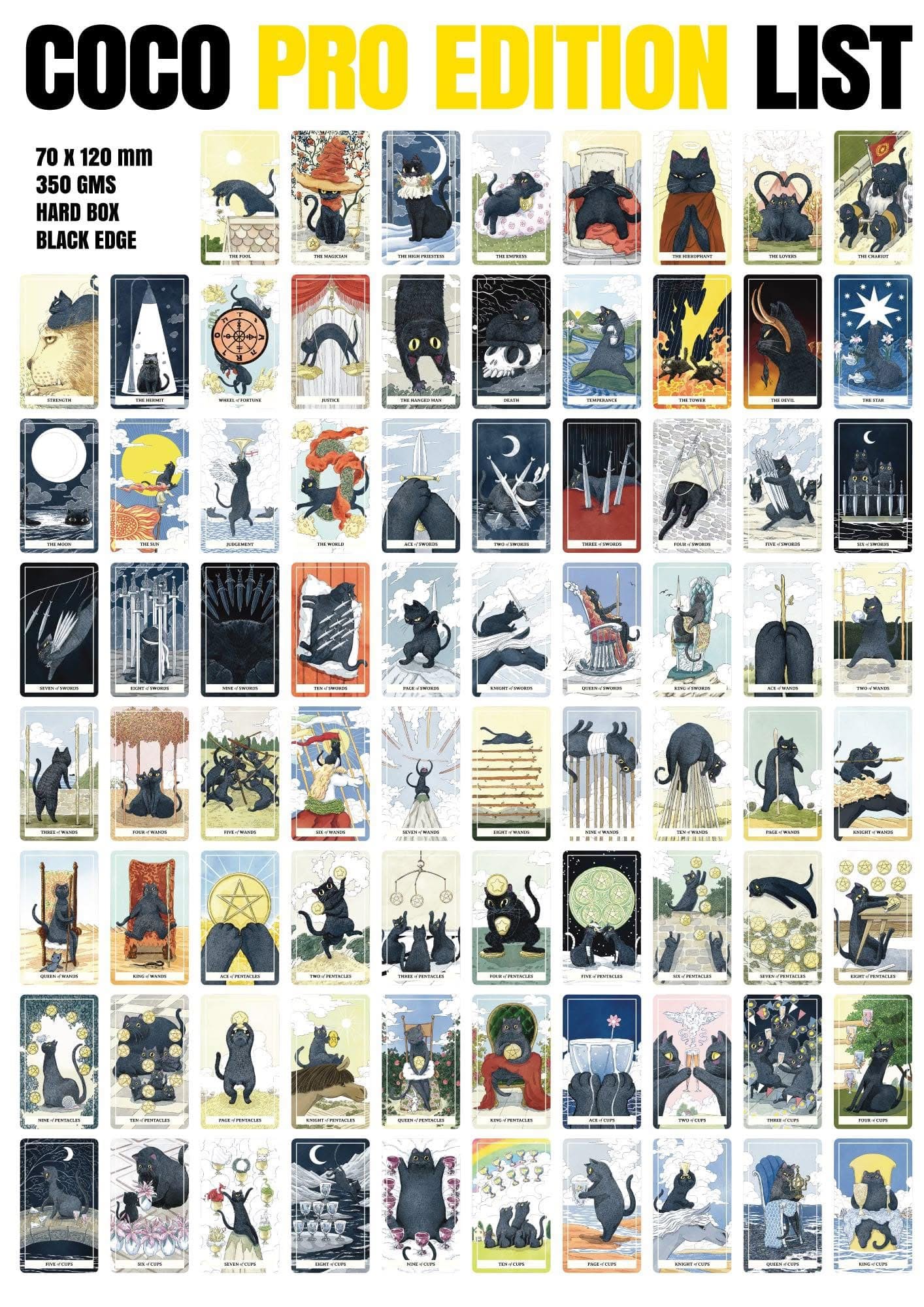 【Ship by Jan 31】Coco Black Cat Tarot PRO Edition
