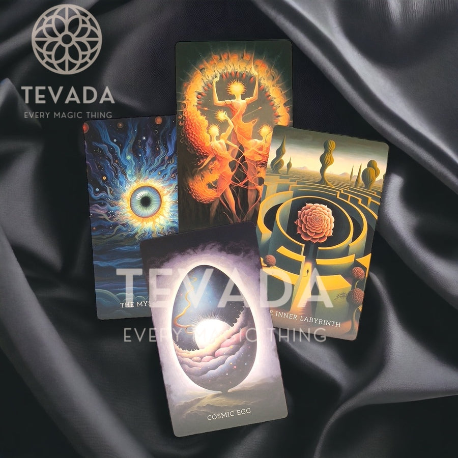 Experience the enchantment of the limited edition Cosmic Dreamer Oracle - an artistic tarot deck designed to awaken your inner wisdom. Unlock spiritual insights and explore metaphysical themes. #IntuitiveTarot #LimitedEdition