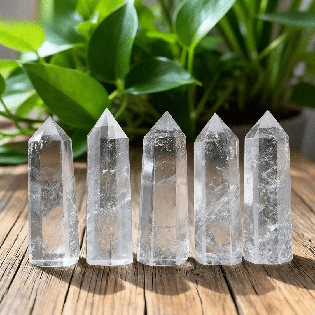 Mystic Clear Quartz Point Tower for Healing & Meditation