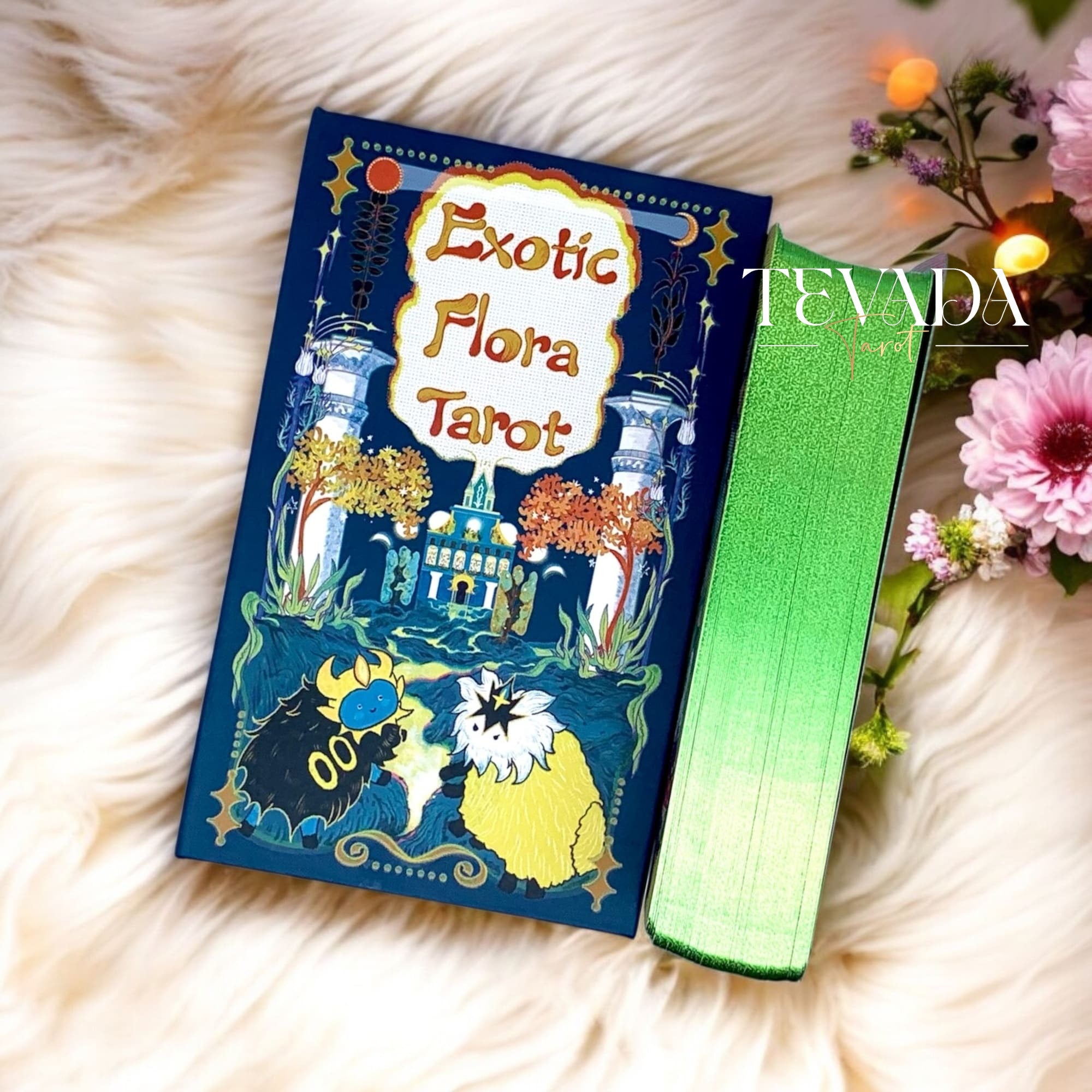 Explore rare plants and mystical guardians in Exotic Flora Tarot Twilight Edition—a surreal botanical tarot deck for intuitive, magical readings.