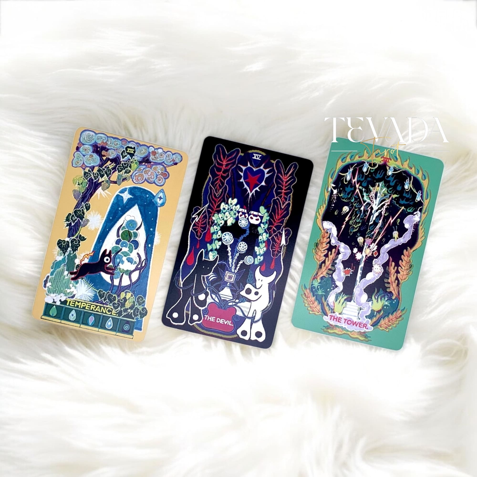Explore rare plants and mystical guardians in Exotic Flora Tarot Twilight Edition—a surreal botanical tarot deck for intuitive, magical readings.