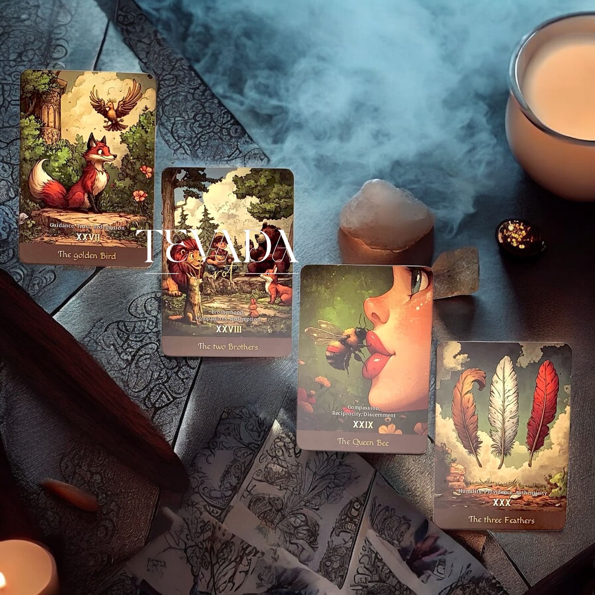 Discover the Grimms’ Oracle Deck—200 cards inspired by Grimm’s Fairy Tales that reveal intuitive guidance, timeless wisdom, and magical insight through storytelling and symbolism.