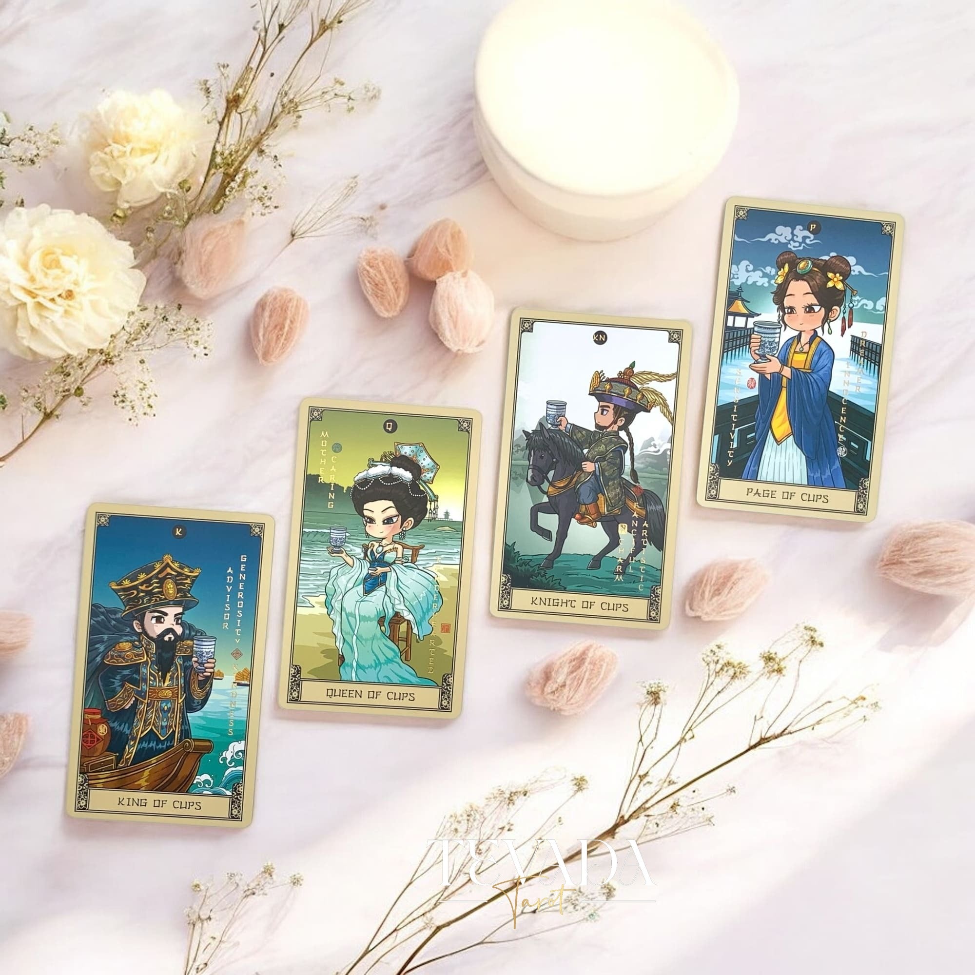 Discover the Indigo de China Tarot — a magical 78-card deck inspired by Chinese mythology, blending art, wisdom, and intuition to guide your spiritual growth and divination journey.