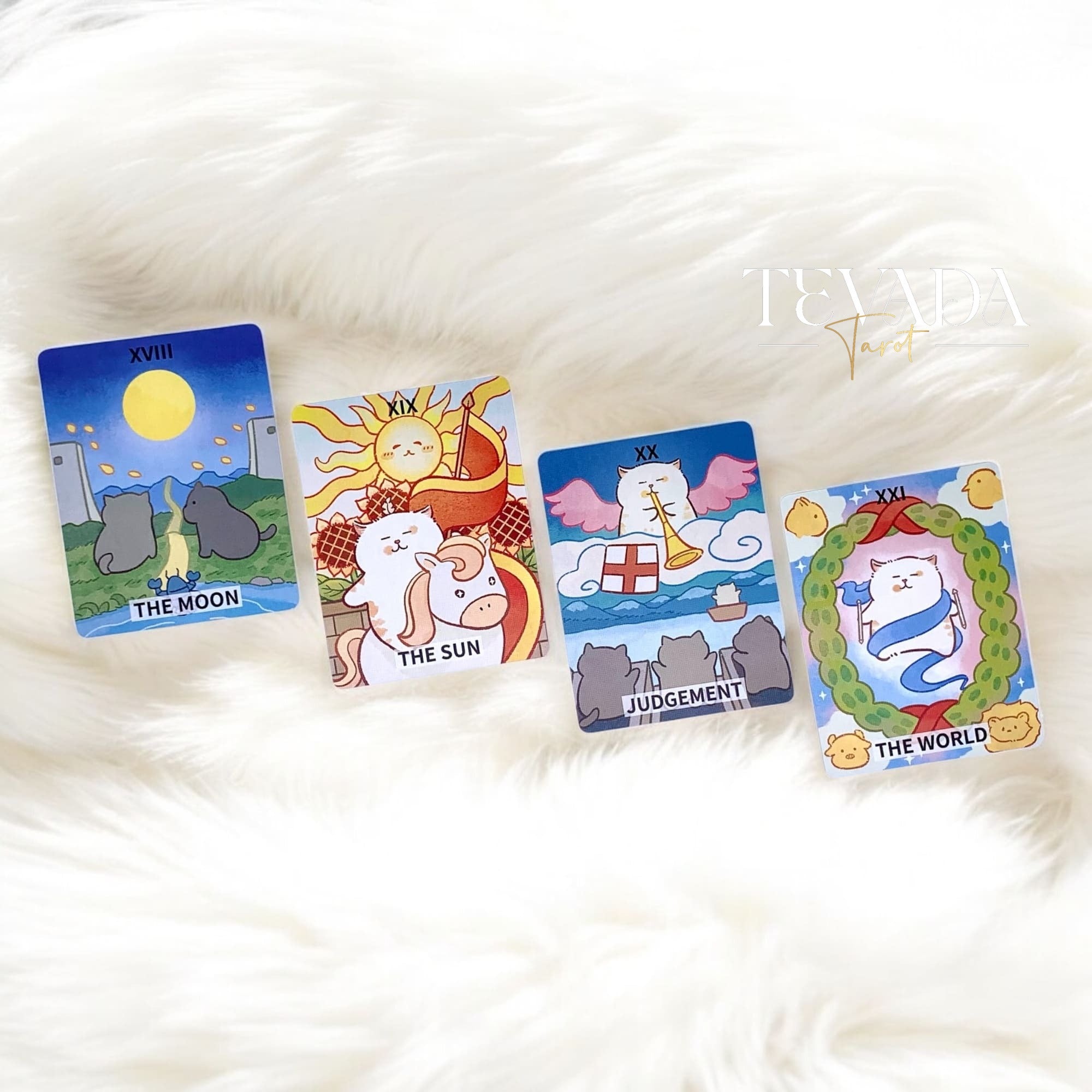 Discover the Jiuyujiang Chubby Cat Tarot, a 78-card deck featuring adorable cats that bring playful charm and intuitive insight to your daily tarot practice.