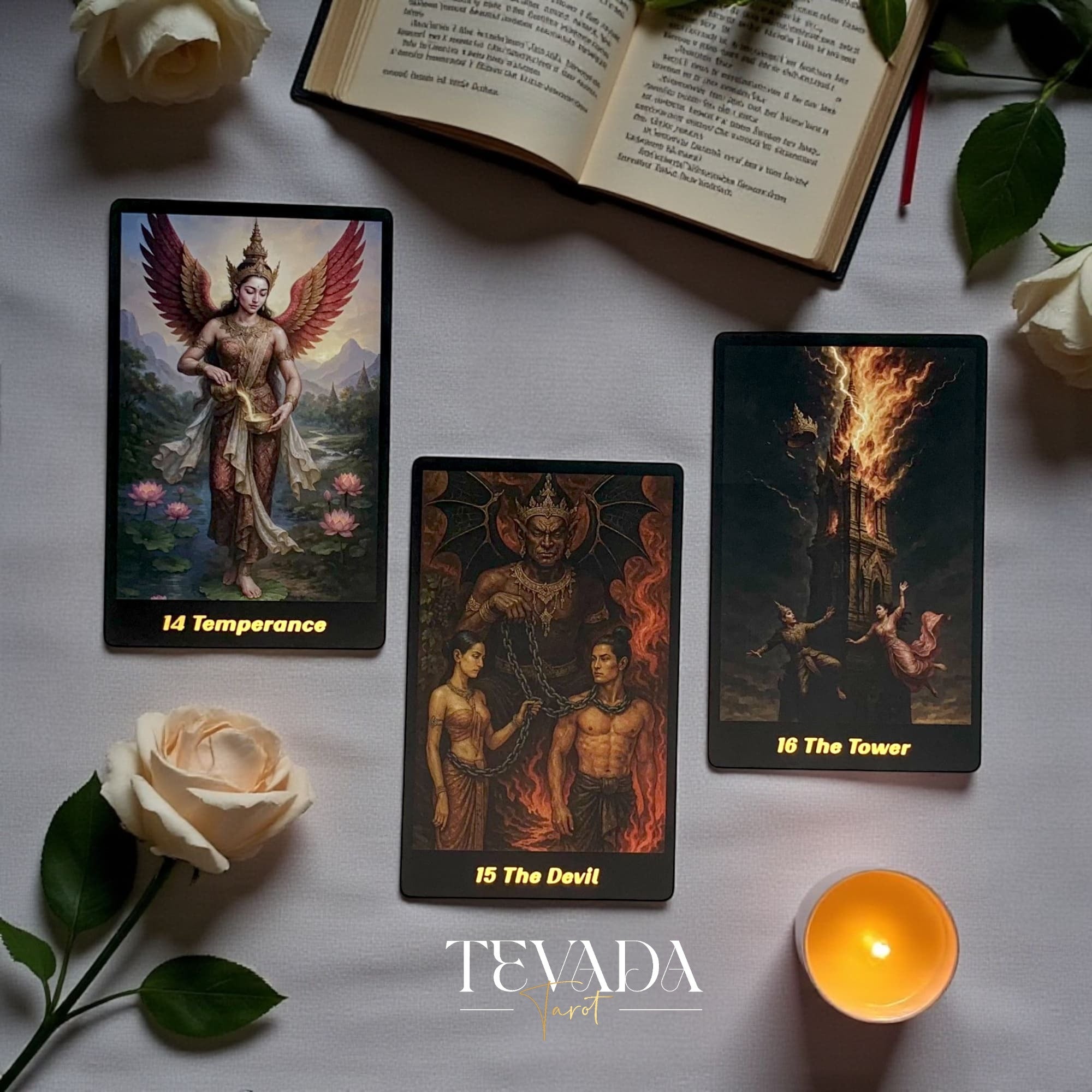 Discover the Journey Back In Time Tarot — a 78-card deck inspired by Thai mythology, blending ancient wisdom and intuitive artistry for magical, soul-guided readings.