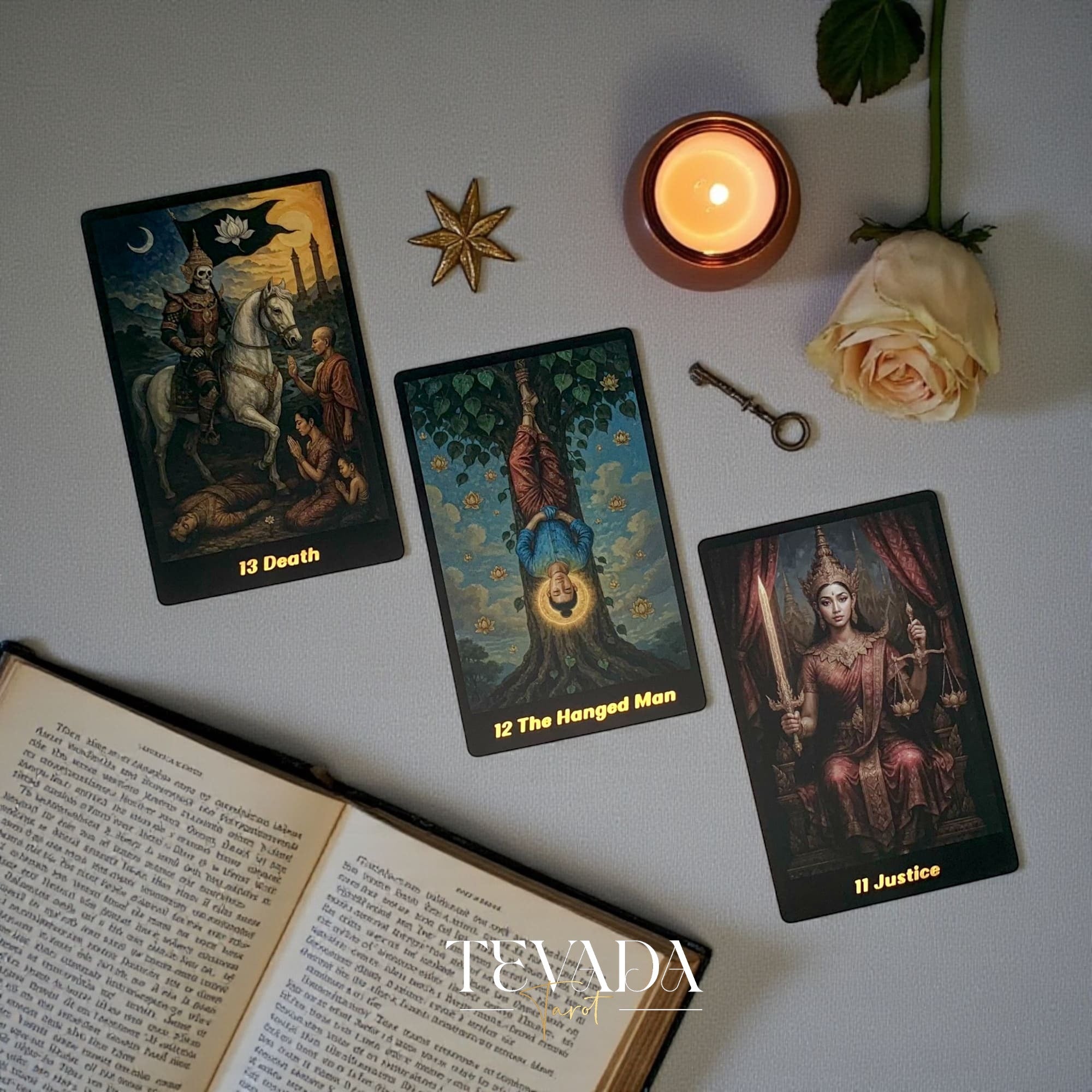 Discover the Journey Back In Time Tarot — a 78-card deck inspired by Thai mythology, blending ancient wisdom and intuitive artistry for magical, soul-guided readings.