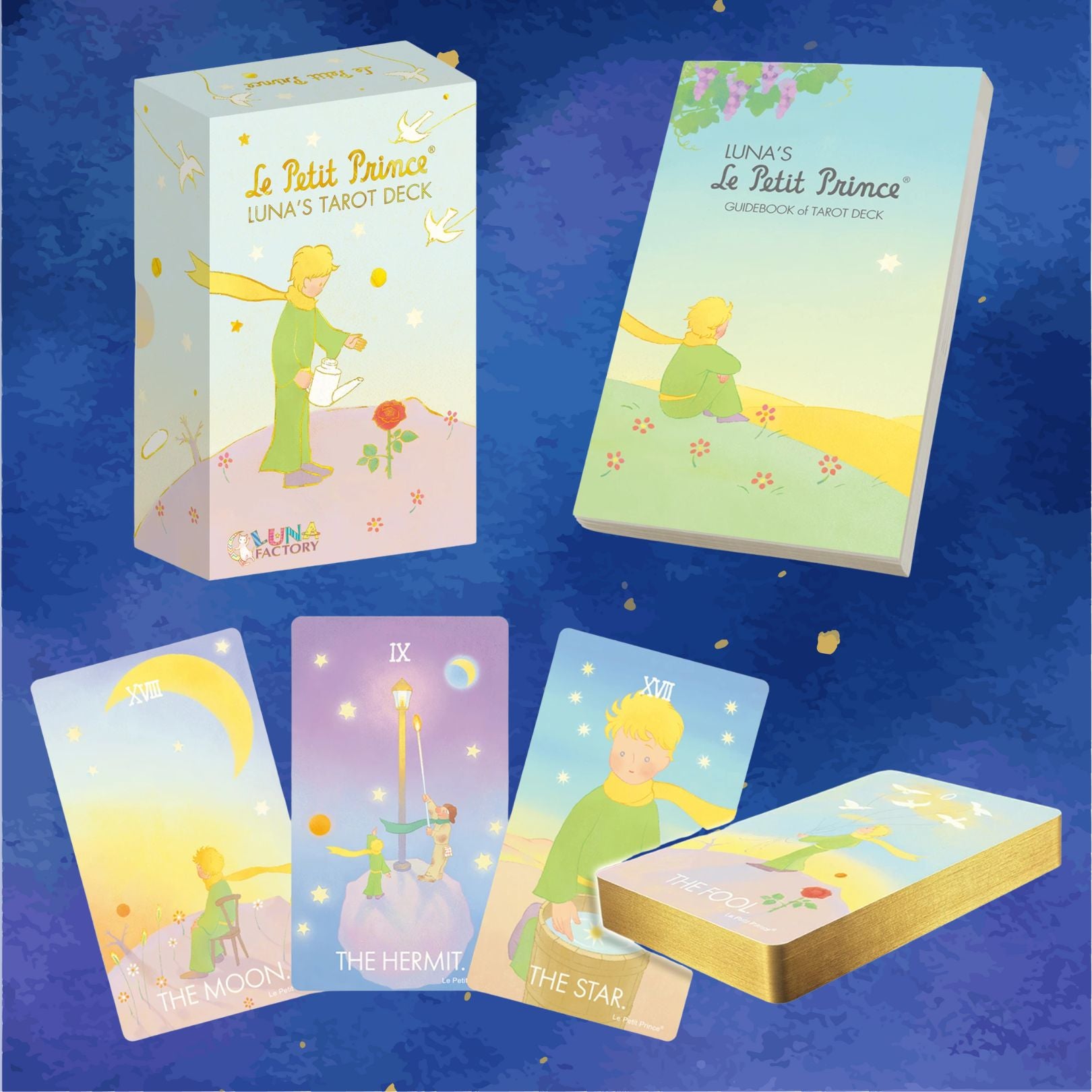 Discover the intuitive magic of Le Petit Prince Luna’s Tarot Deck. A gentle 78-card storybook-style deck offering clarity, guidance, and heartfelt insight for readers of all levels.