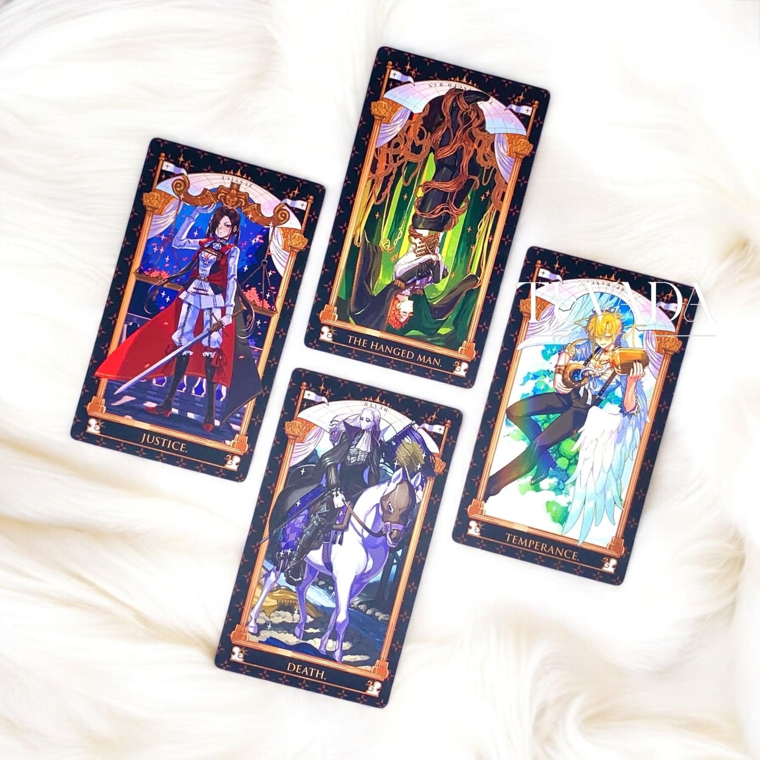 Luna’s Gothic Tarot is a 78-card deck featuring mystical Gothic art, rich symbolism, and intuitive depth—ideal for readings, reflection, and spiritual discovery.