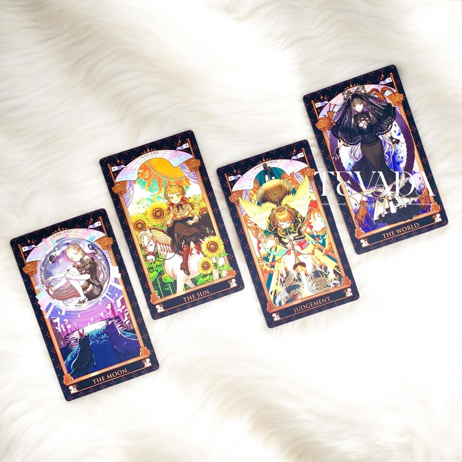 Luna’s Gothic Tarot is a 78-card deck featuring mystical Gothic art, rich symbolism, and intuitive depth—ideal for readings, reflection, and spiritual discovery.