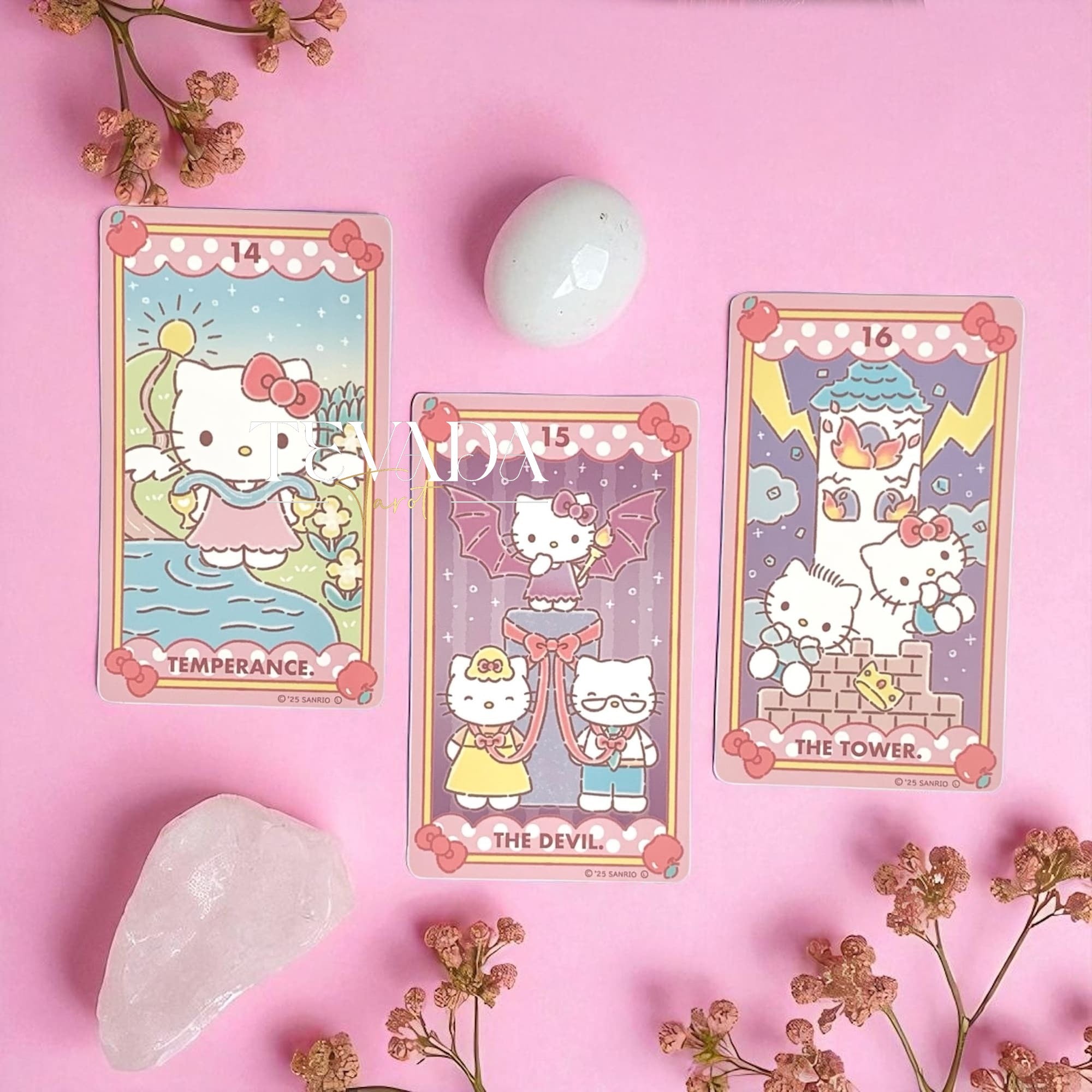 Discover Luna’s Hello Kitty Tarot—78 charming cards with a full-color guidebook. Perfect for beginners or collectors seeking intuitive readings, healing, and magical self-discovery.