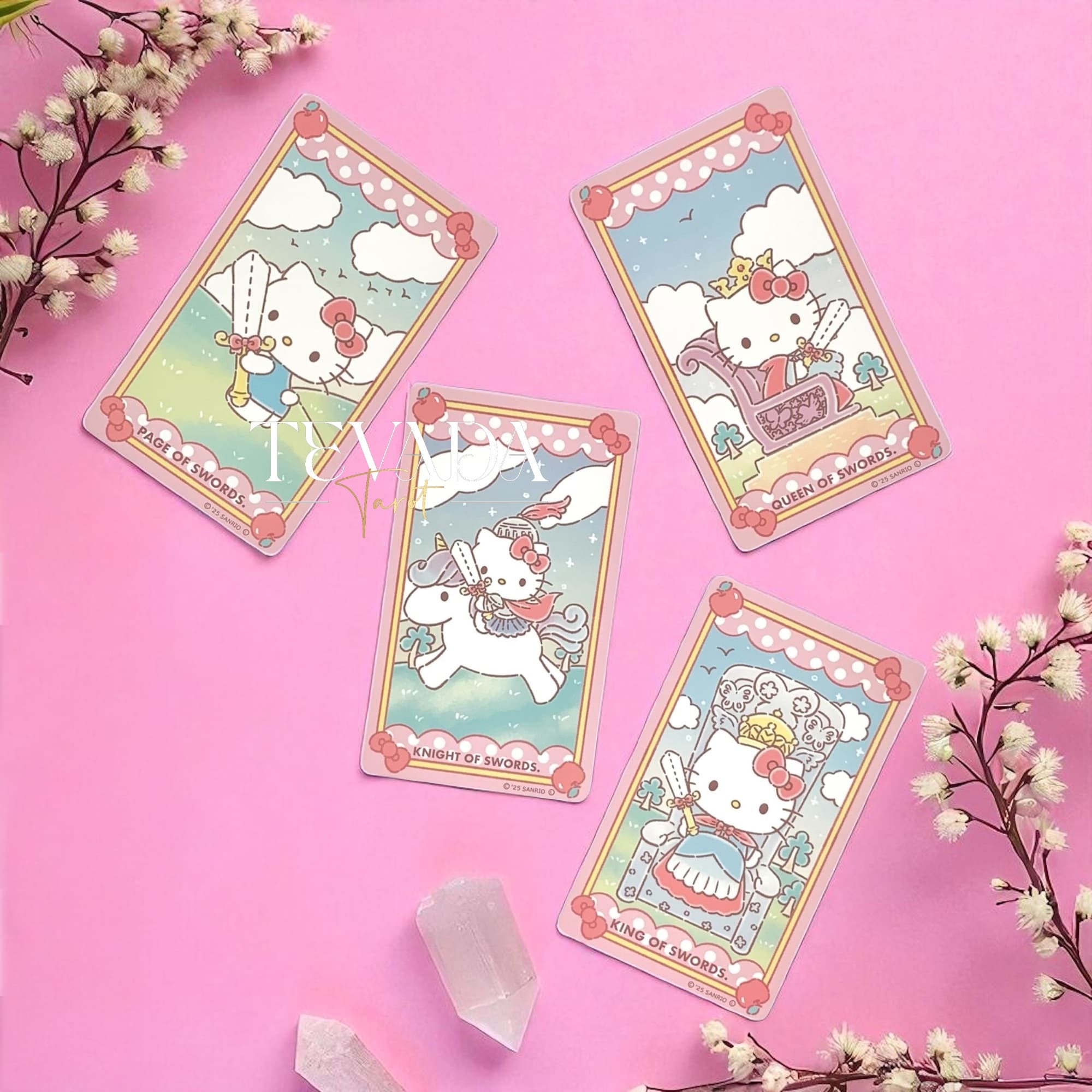 Discover Luna’s Hello Kitty Tarot—78 charming cards with a full-color guidebook. Perfect for beginners or collectors seeking intuitive readings, healing, and magical self-discovery.