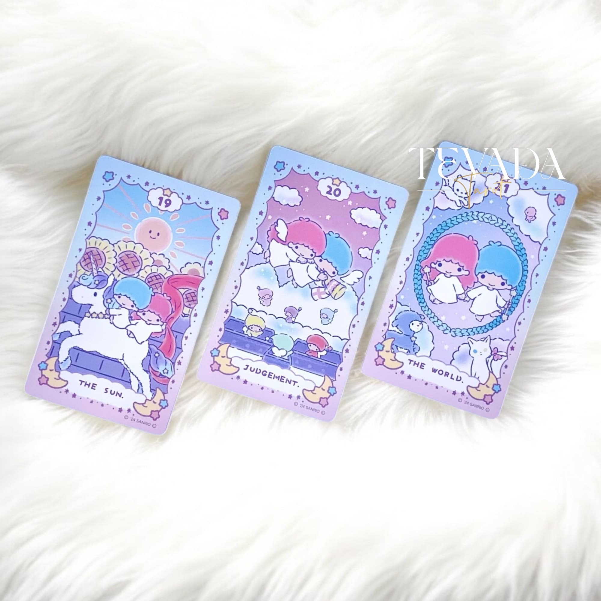 Discover Luna’s Little Twin Stars Tarot—78 magical cards featuring Kiki & Lala. Perfect for beginners, collectors, and intuitive readings. Includes guidebook in English.