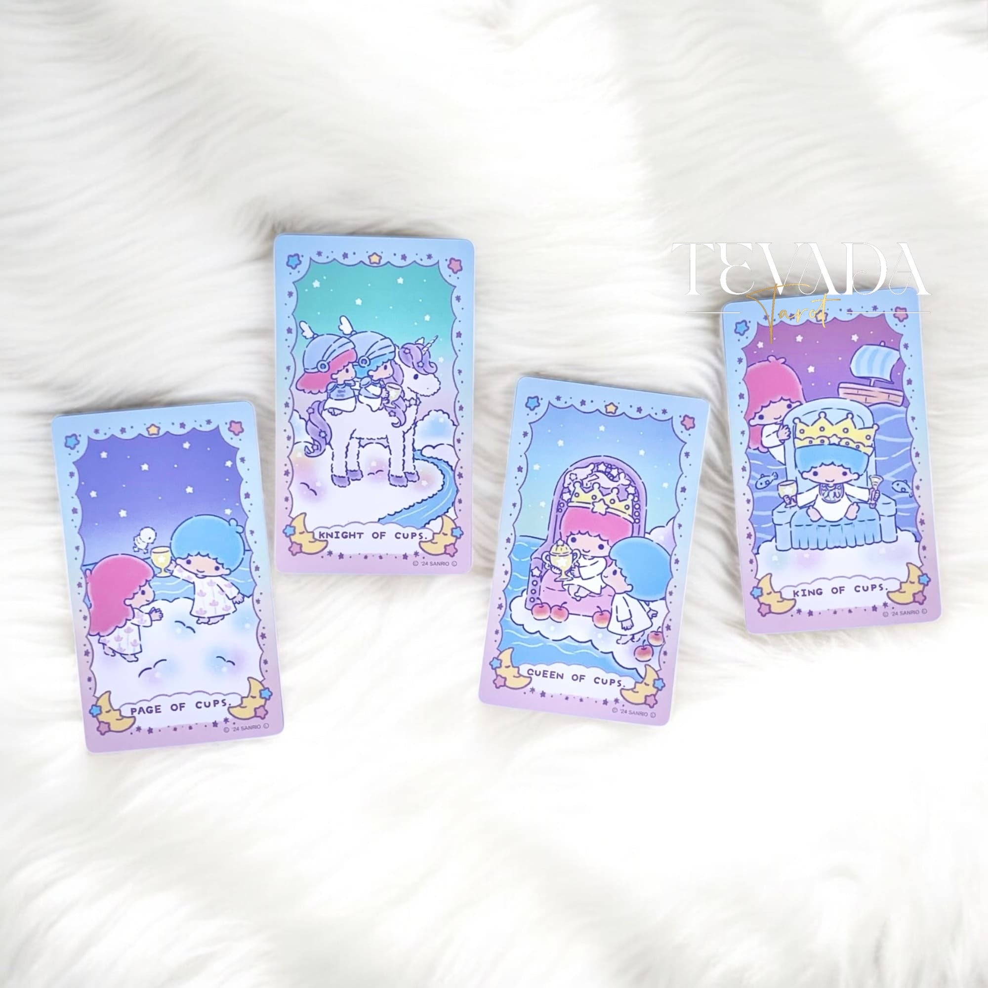 Discover Luna’s Little Twin Stars Tarot—78 magical cards featuring Kiki & Lala. Perfect for beginners, collectors, and intuitive readings. Includes guidebook in English.