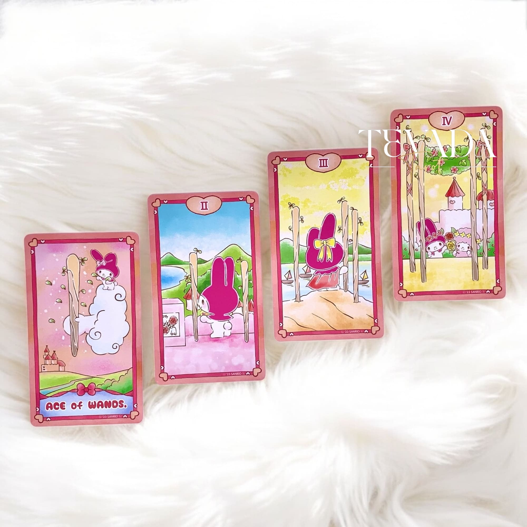 Explore intuitive tarot readings through adorable My Melody illustrations. A beginner-friendly 78-card deck for Sanrio fans and spiritual seekers.