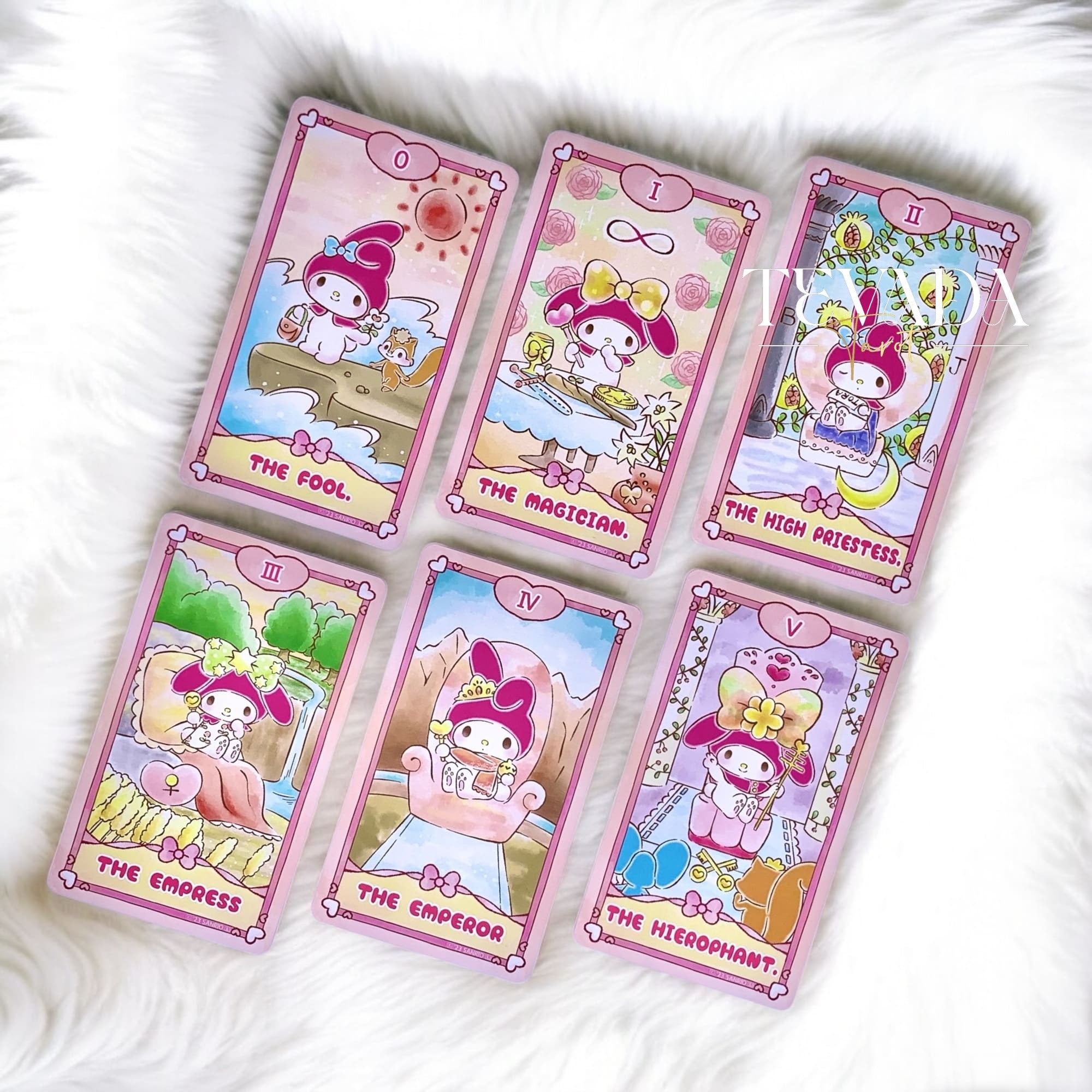 Explore intuitive tarot readings through adorable My Melody illustrations. A beginner-friendly 78-card deck for Sanrio fans and spiritual seekers.