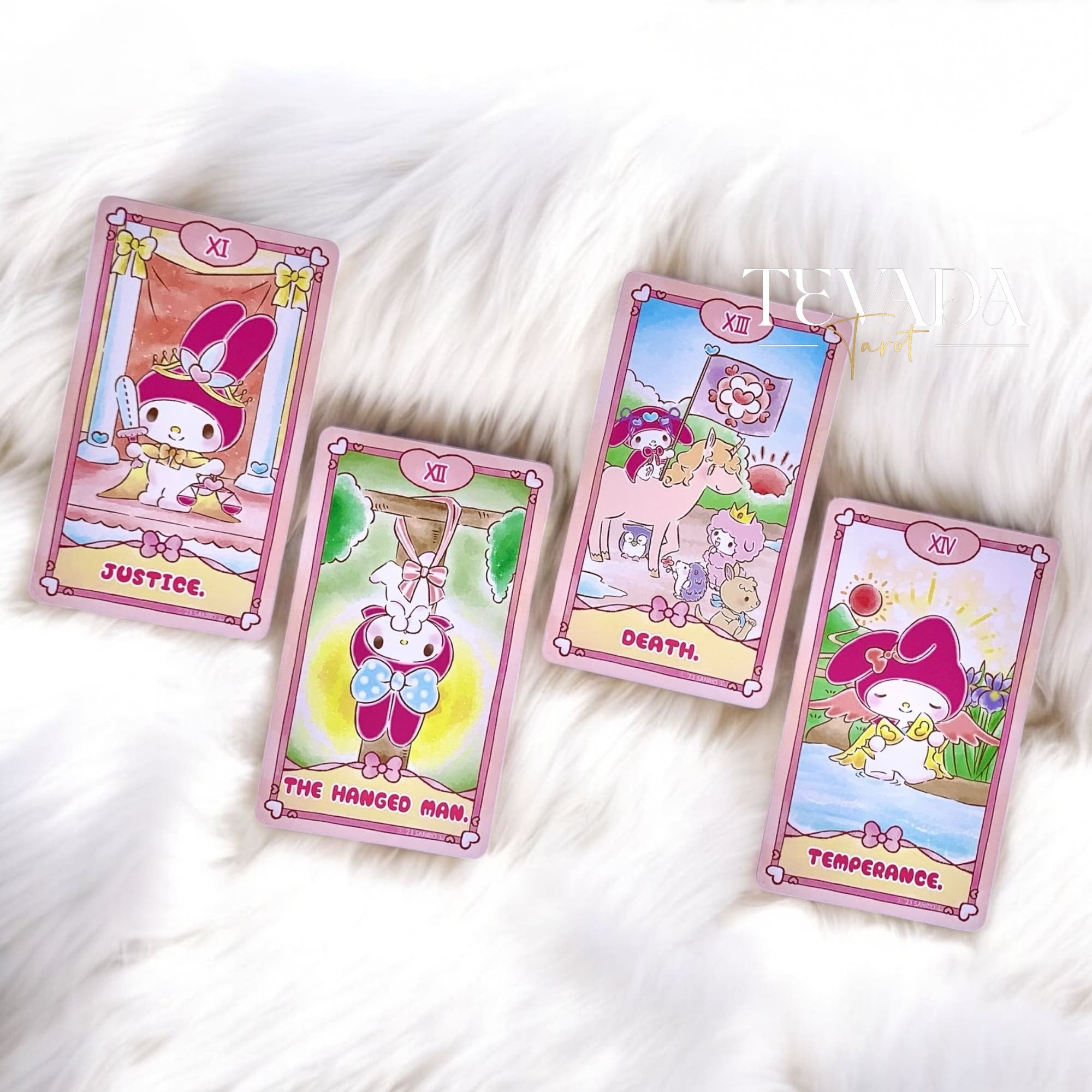 Explore intuitive tarot readings through adorable My Melody illustrations. A beginner-friendly 78-card deck for Sanrio fans and spiritual seekers.