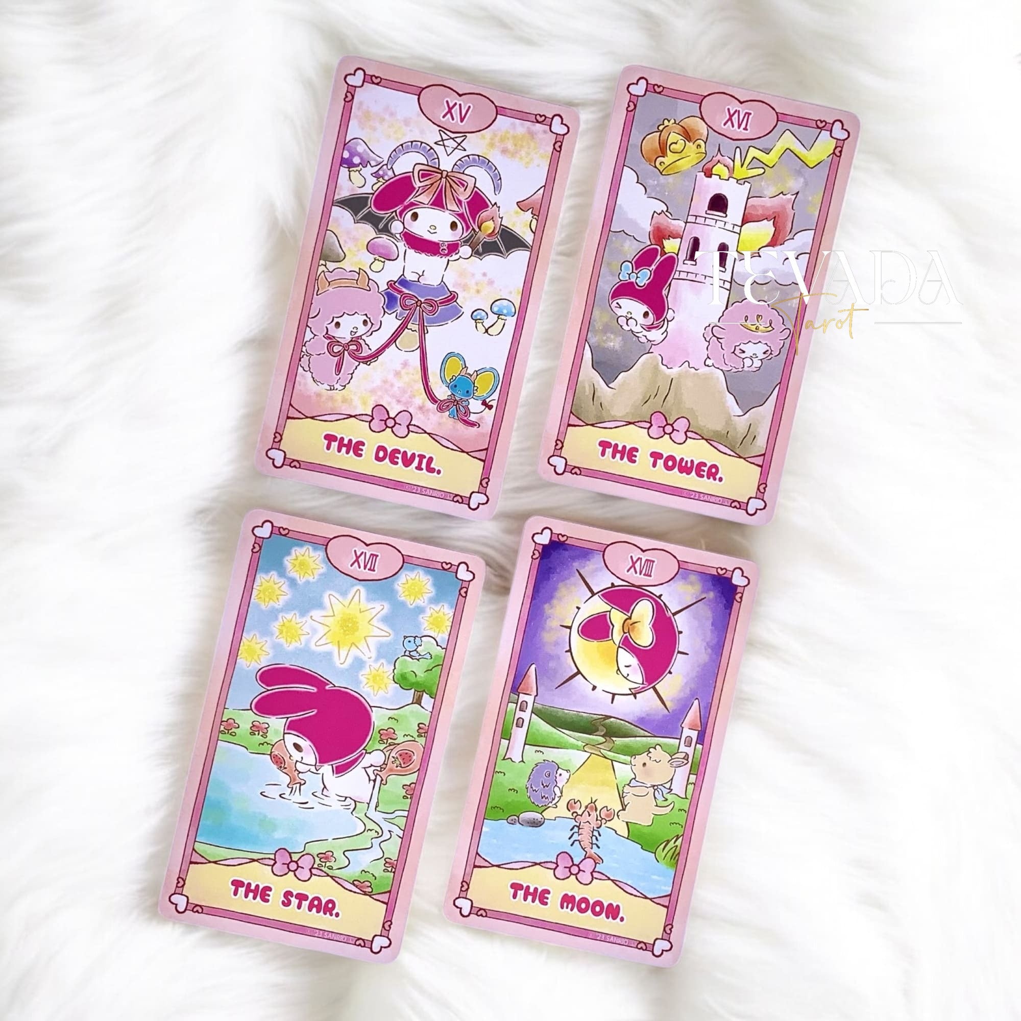 Explore intuitive tarot readings through adorable My Melody illustrations. A beginner-friendly 78-card deck for Sanrio fans and spiritual seekers.