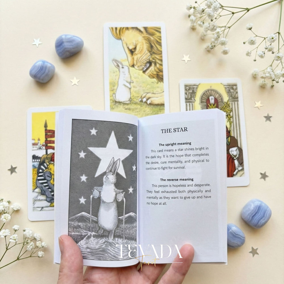 Lunalapin Tarot & Oracle Deck featuring cute bunny illustrations. A healing Tarot Deck for intuitive guidance and daily joy