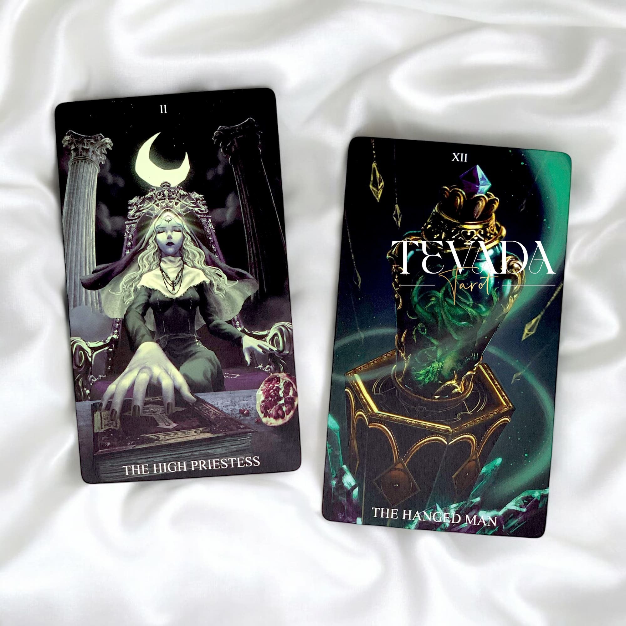 Unveil hidden truths with the Midnight Boulevard Tarot, a 78-card Halloween-themed deck that explores the mystical realms between light and shadow. Perfect for intuitive readings and self-discovery.