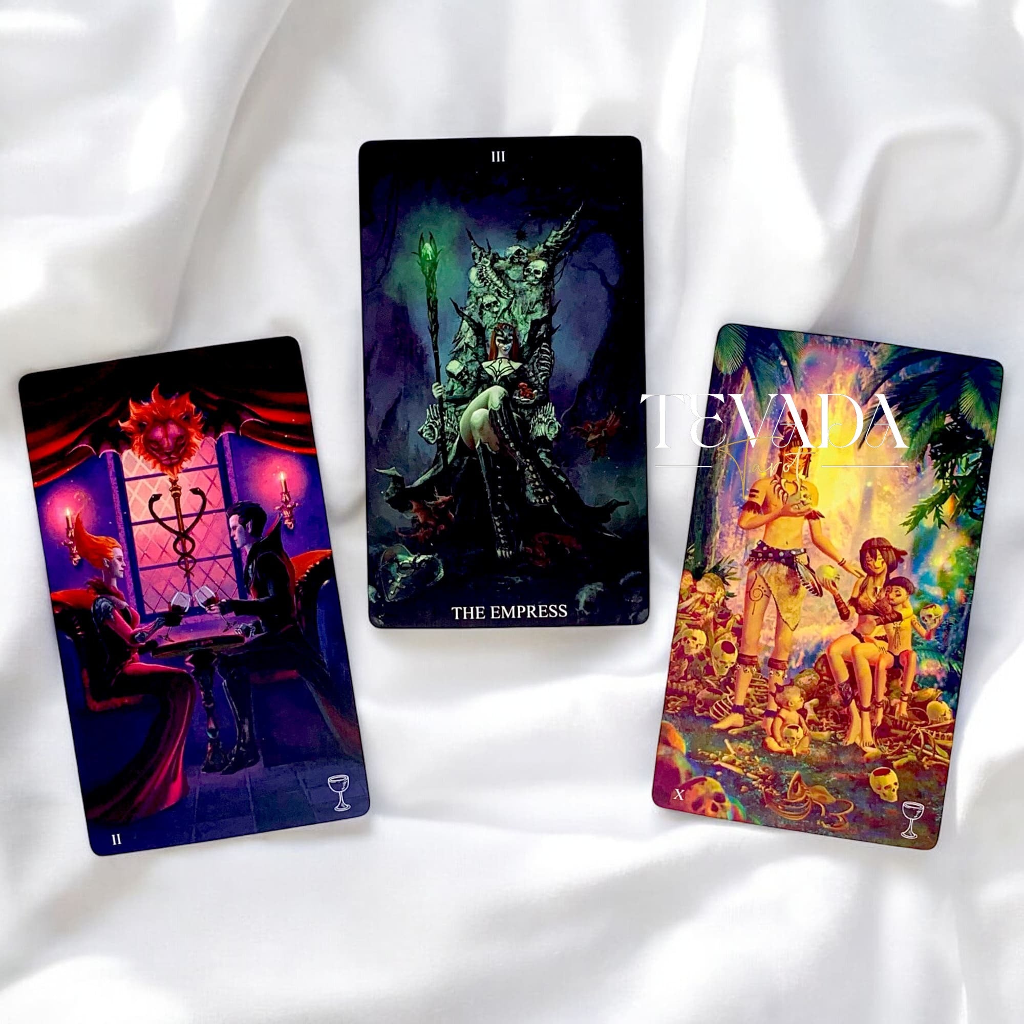 Unveil hidden truths with the Midnight Boulevard Tarot, a 78-card Halloween-themed deck that explores the mystical realms between light and shadow. Perfect for intuitive readings and self-discovery.