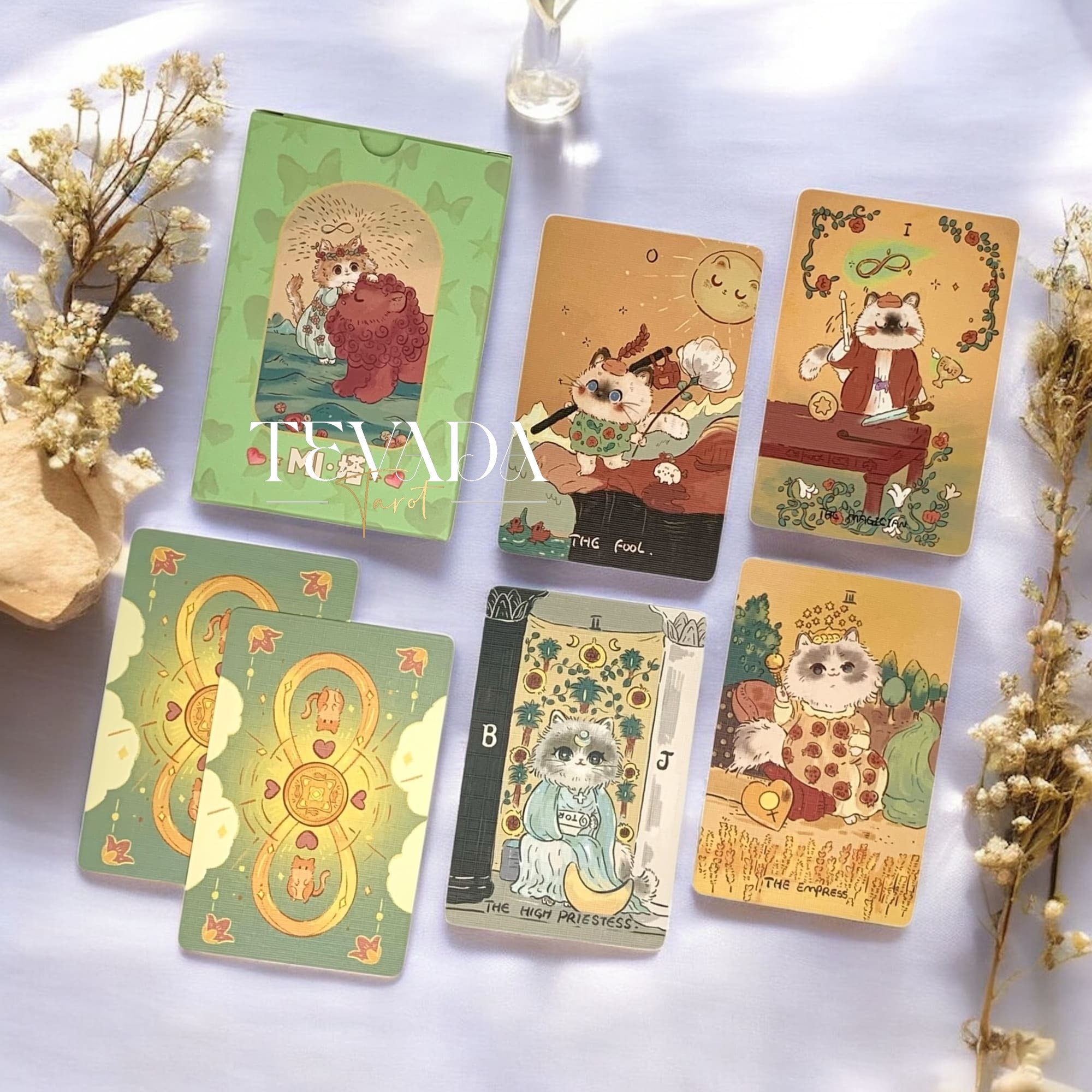 Discover the Mita Cat Tarot Pocket—78 magical cat-themed tarot cards for intuitive readings, guidance, and daily inspiration. Perfect for tarot lovers and beginners alike.