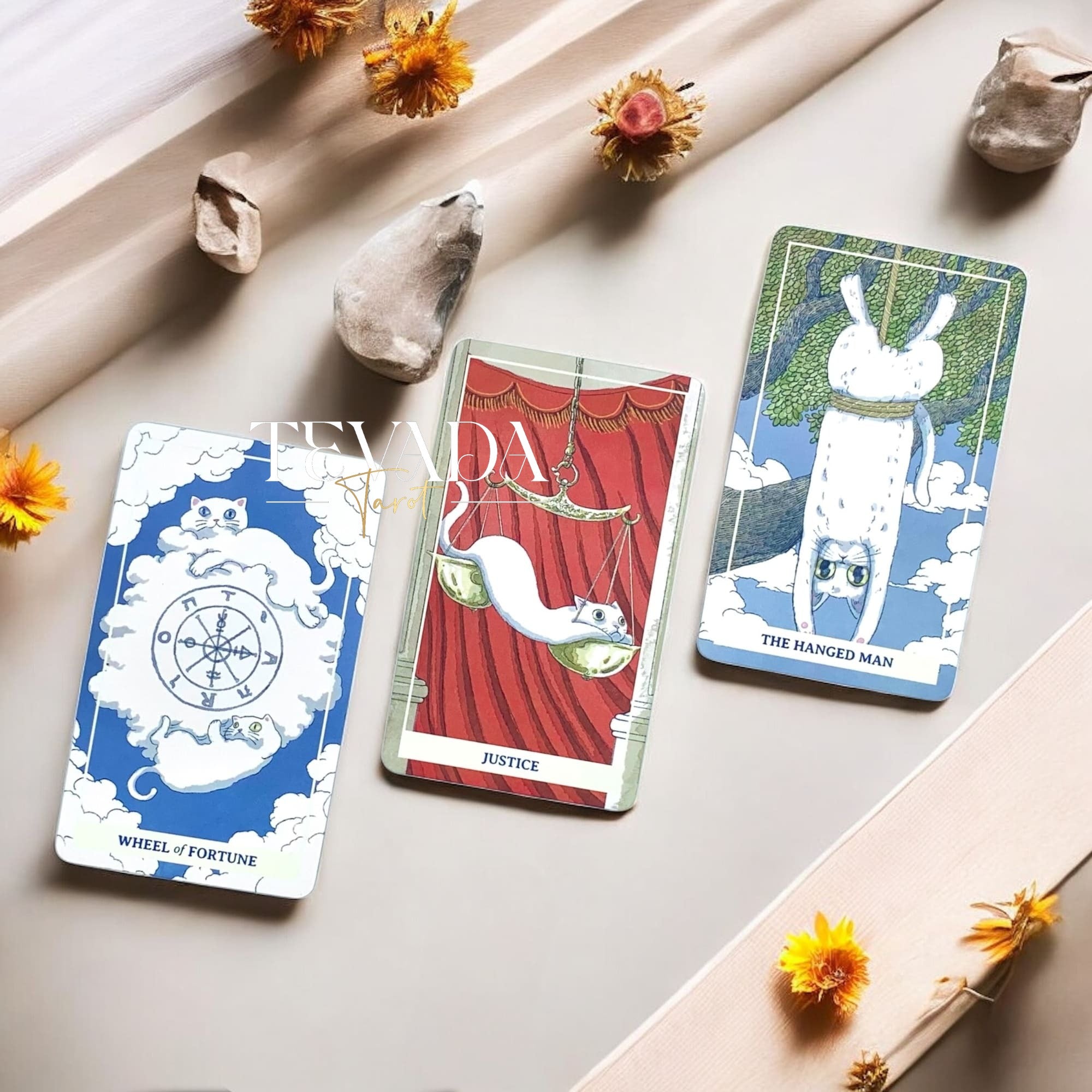 Discover the Nimn White Cat Tarot, a 78-card deck of soft, gentle artistry that brings intuitive guidance, magical clarity, and a soothing touch to every tarot reading.