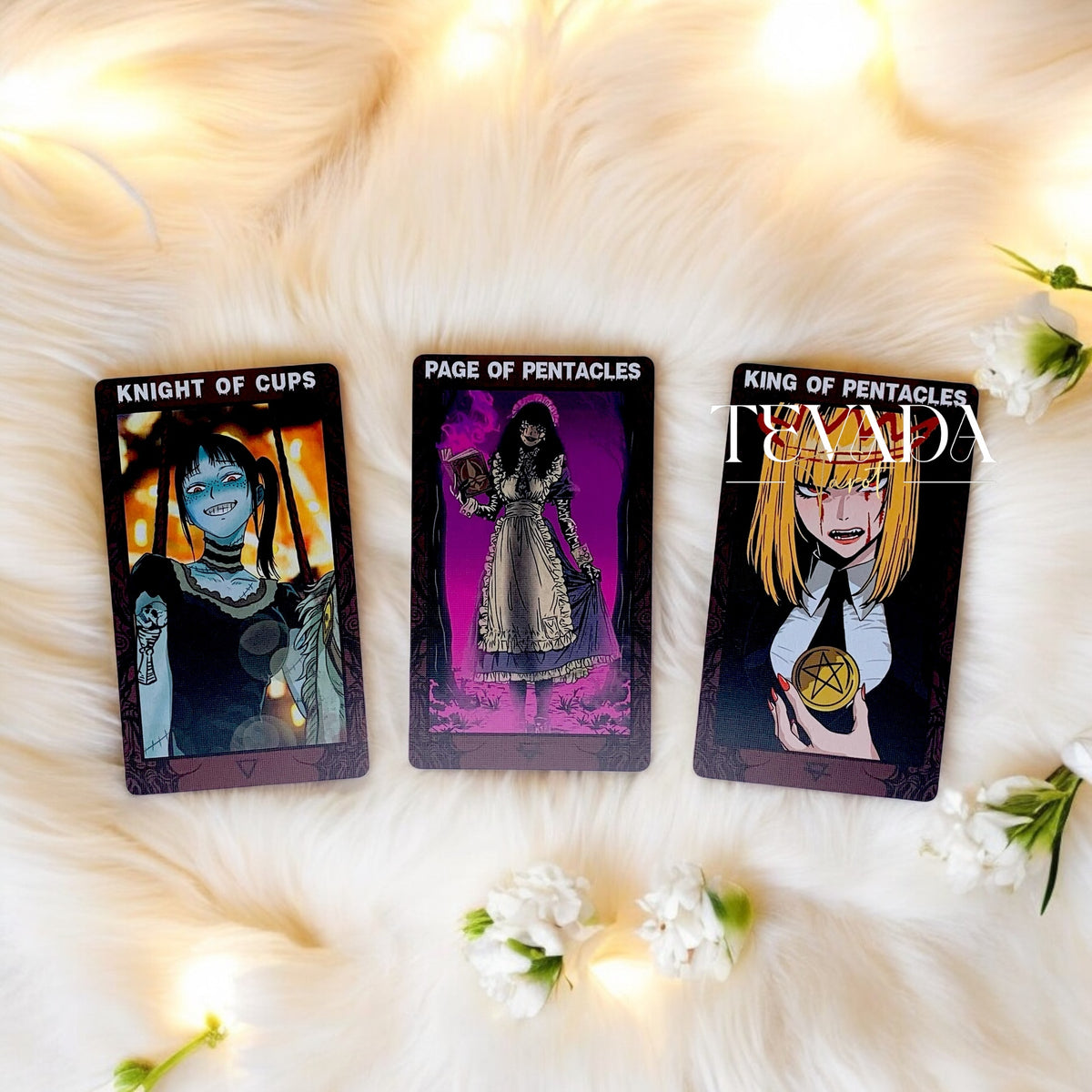 Explora el Soul Splash Tarot, una baraja de 82 cartas que combina el arte del cómic con una narración intuitiva. Enfréntate a los miedos, acepta la transformación y sumérgete en un mundo visualmente impresionante de magia y belleza grotesca.