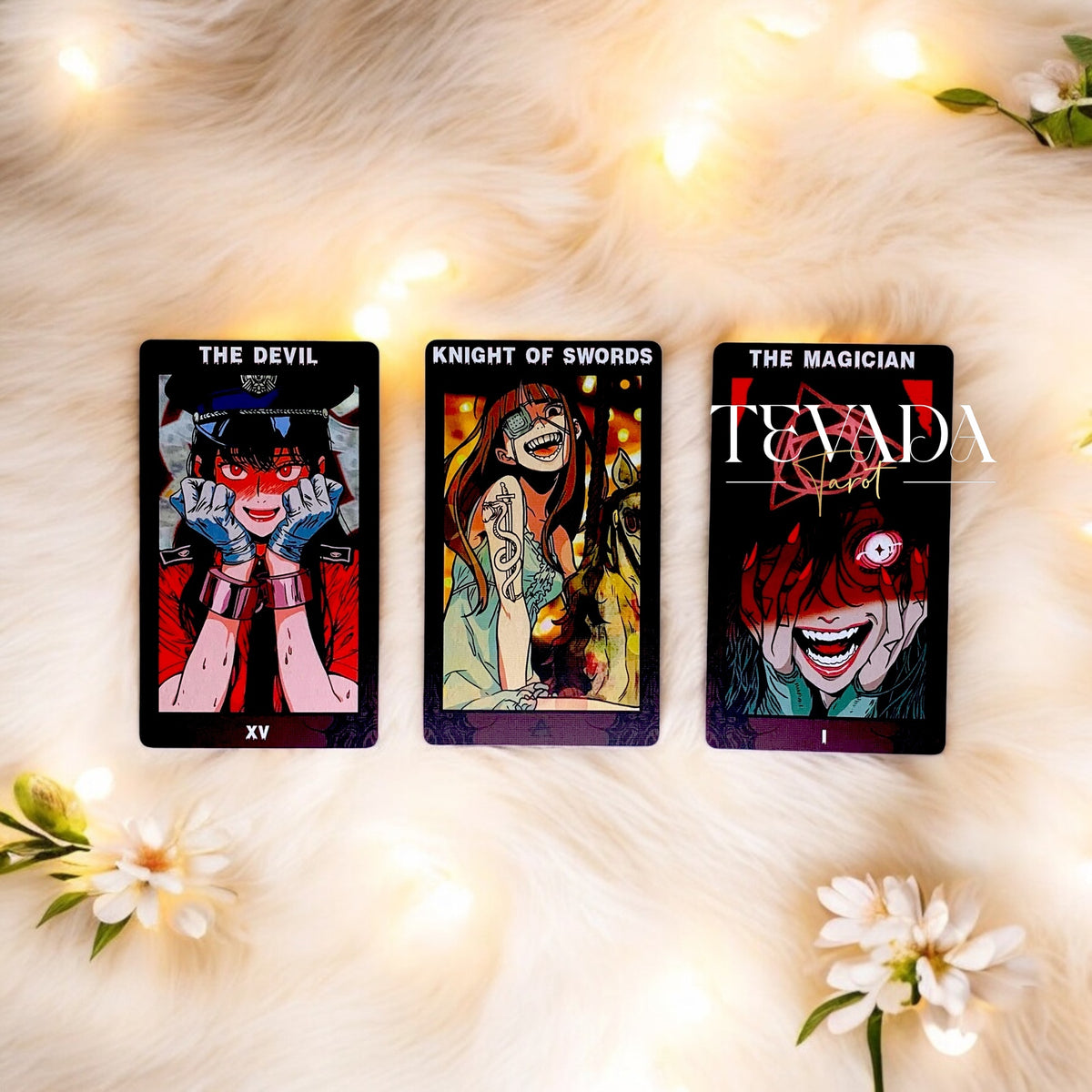 Explora el Soul Splash Tarot, una baraja de 82 cartas que combina el arte del cómic con una narración intuitiva. Enfréntate a los miedos, acepta la transformación y sumérgete en un mundo visualmente impresionante de magia y belleza grotesca.