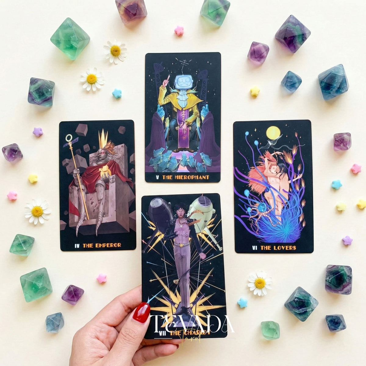 Star Clusters Tarot MILKY WAY Edition baraja de tarot indie celestial para lecturas intuitivas y autorreflexión cósmica