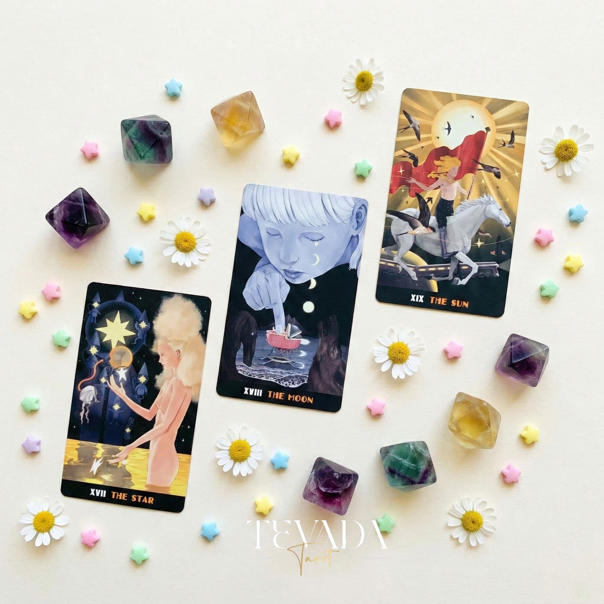 Star Clusters Tarot MILKY WAY Edition baraja de tarot indie celestial para lecturas intuitivas y autorreflexión cósmica