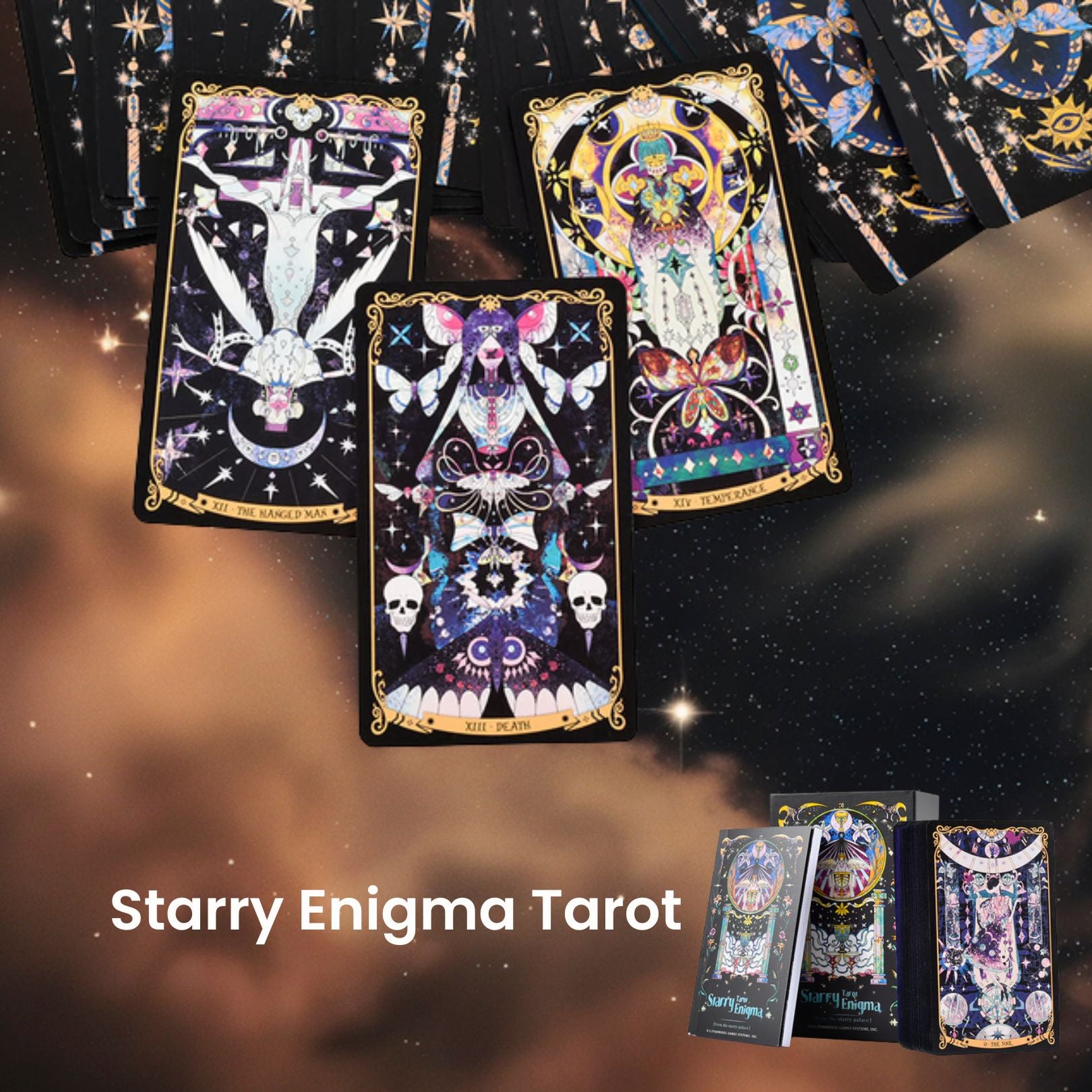 Unlock intuitive guidance with the Starry Enigma Tarotâ78 magical cards blending storytelling and tarot wisdom to support clarity, growth, and meaningful divination.