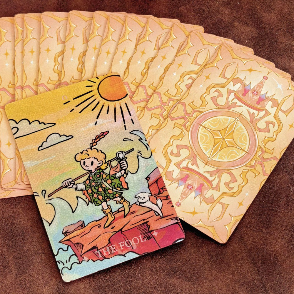 Key to the Tiny Adventure Tarot regular edition whimsical miniature-world indie tarot deck for daily reflection