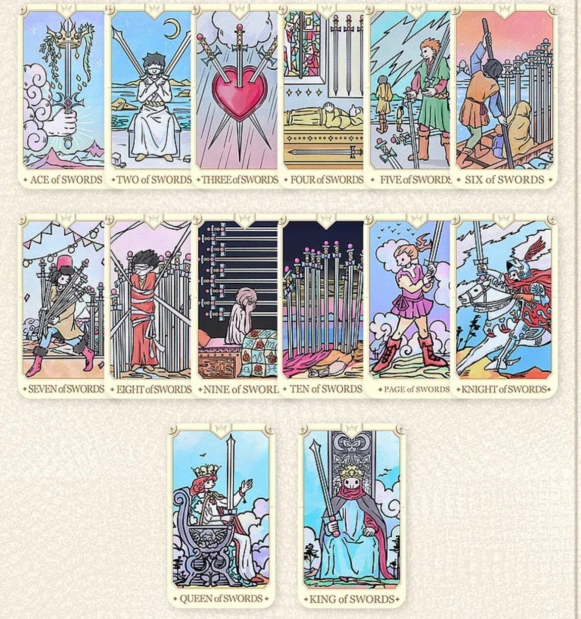 Key to the Tiny Adventure Tarot regular edition whimsical miniature-world indie tarot deck for daily reflection