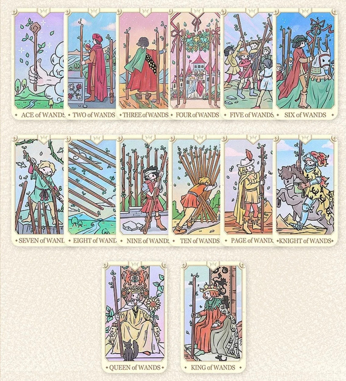 Key to the Tiny Adventure Tarot regular edition whimsical miniature-world indie tarot deck for daily reflection