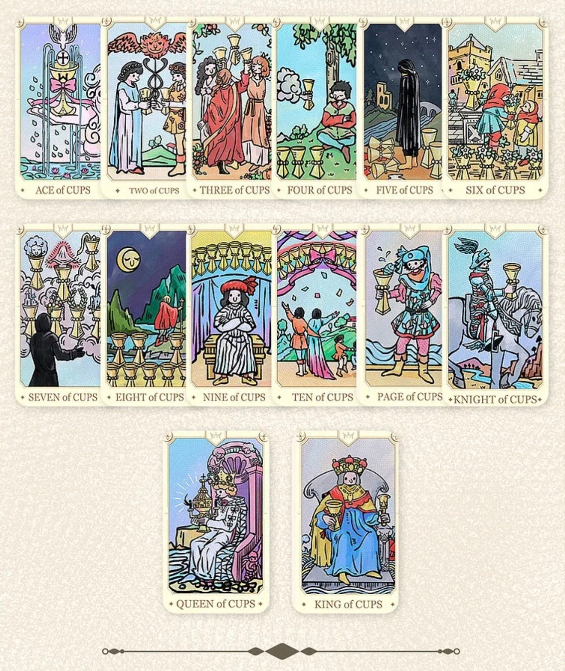 Key to the Tiny Adventure Tarot regular edition whimsical miniature-world indie tarot deck for daily reflection