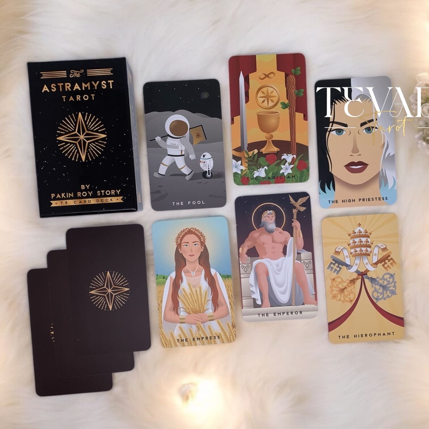 Unlock divine wisdom through The Astramyst Tarot, a 78-card deck combining Thai Khon art, sacred deities, and cosmic energy for intuitive readings and daily spiritual insight.