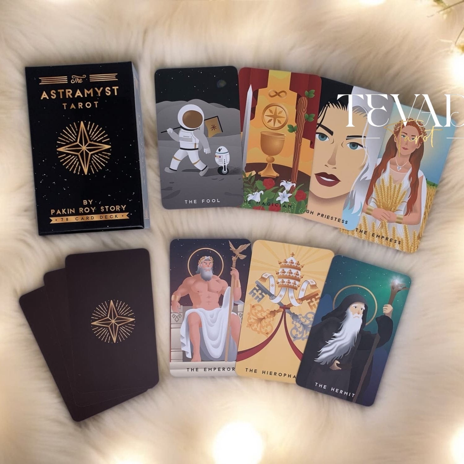Unlock divine wisdom through The Astramyst Tarot, a 78-card deck combining Thai Khon art, sacred deities, and cosmic energy for intuitive readings and daily spiritual insight.