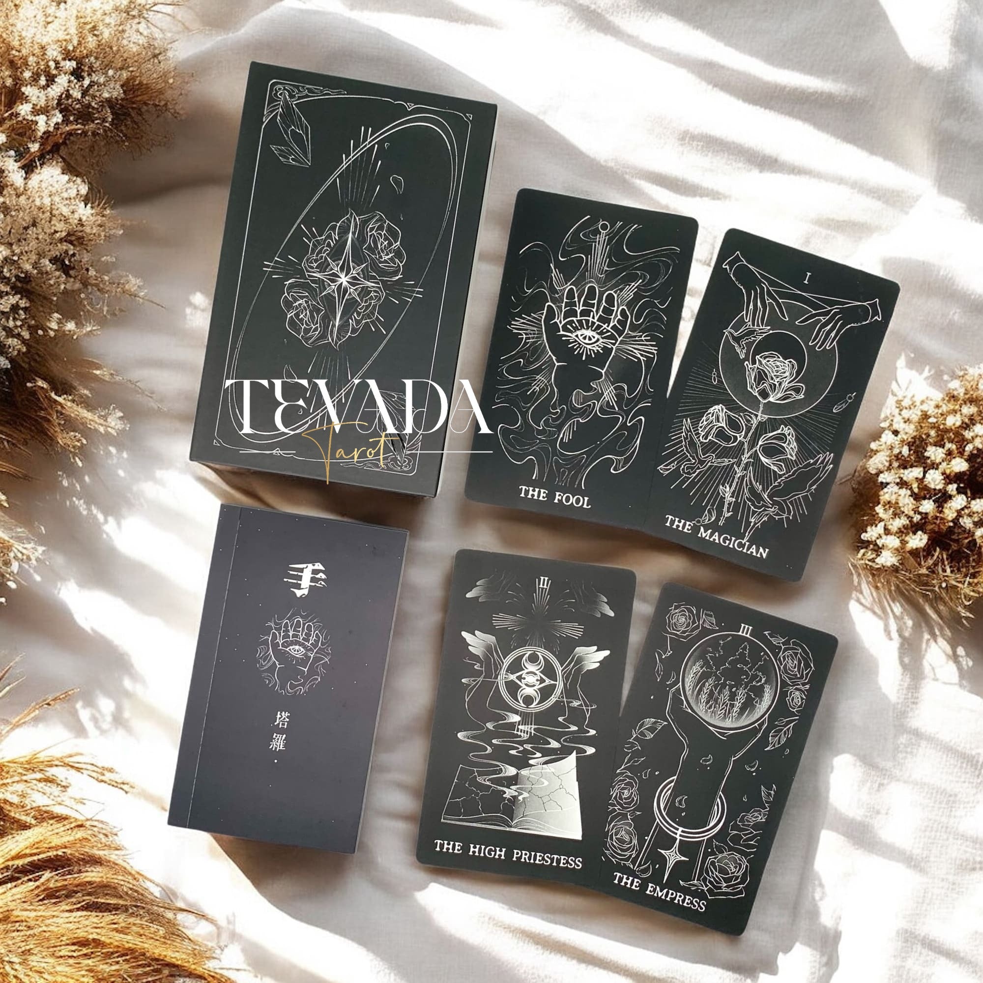 Discover The Hand Tarot Deck, a monochrome 78-card divination tool designed for intuitive readings, symbolic depth, and clear spiritual insight.