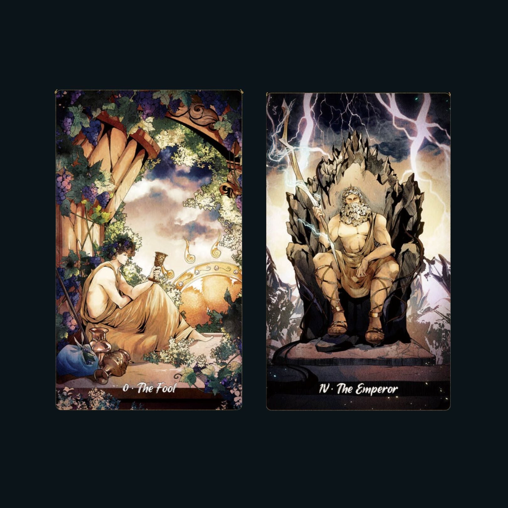 Intuitive and magical tarot deck inspired by Greek mythology and elemental wisdom. The Radiant Essence Tarot offers clear guidance, rich symbolism, and soulful divination for personal insight.