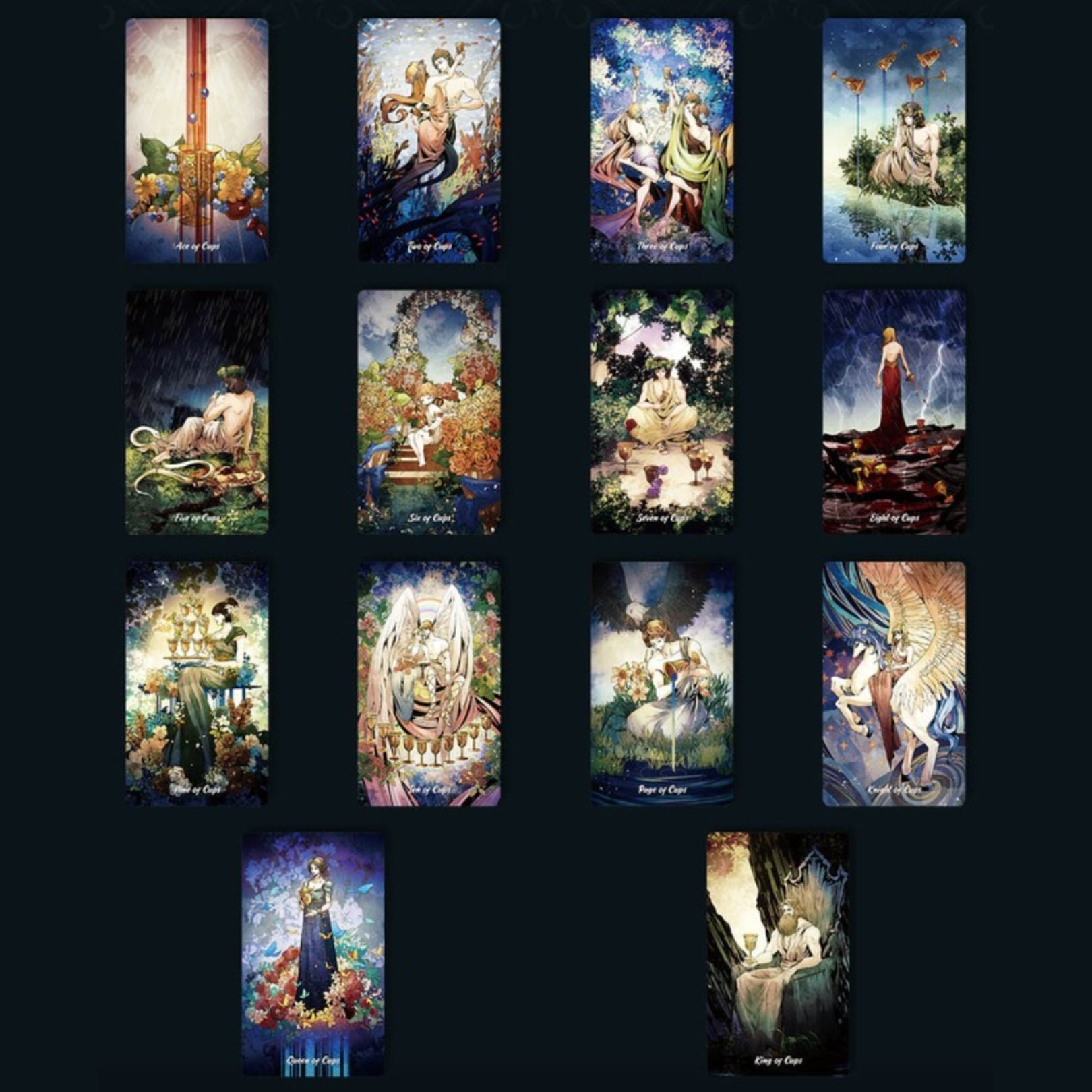 Intuitive and magical tarot deck inspired by Greek mythology and elemental wisdom. The Radiant Essence Tarot offers clear guidance, rich symbolism, and soulful divination for personal insight.