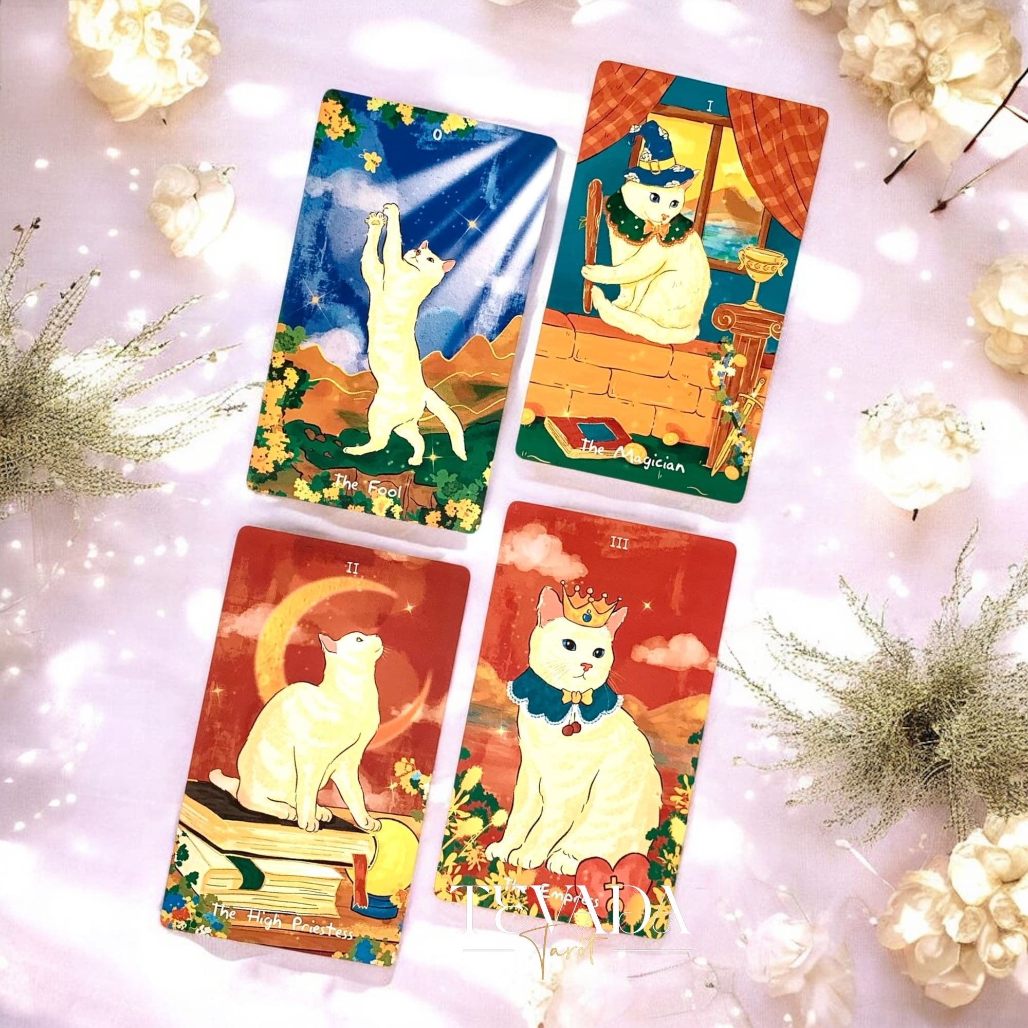 Discover The Revelation of the Cat Spirit Tarotâan intuitive, magical 78-card deck offering feline wisdom, clear guidance, and charming cat-themed divination for daily clarity and spiritual growth.